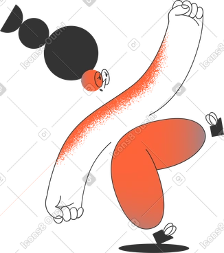 Falling woman PNG, SVG