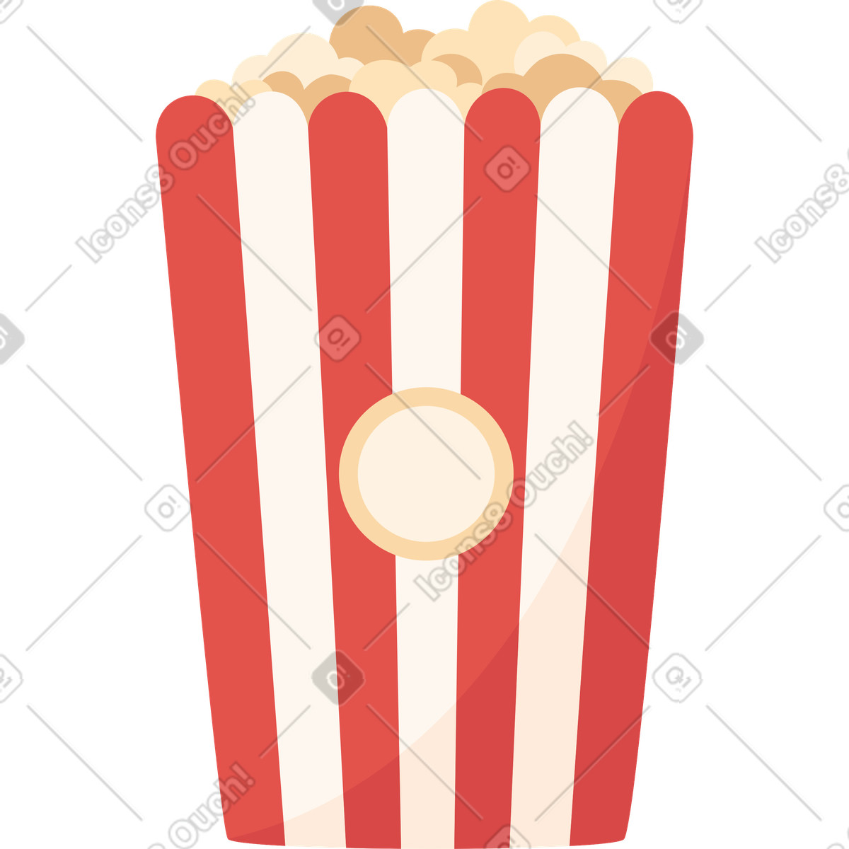 下载 Lagom 风格的 爆米花 插画，支持 PNG、SVG 格式