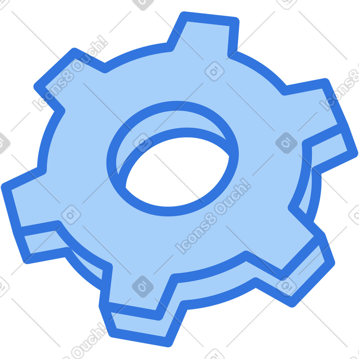 下载 Sky 风格的 齿轮 插画，支持 PNG、SVG 格式