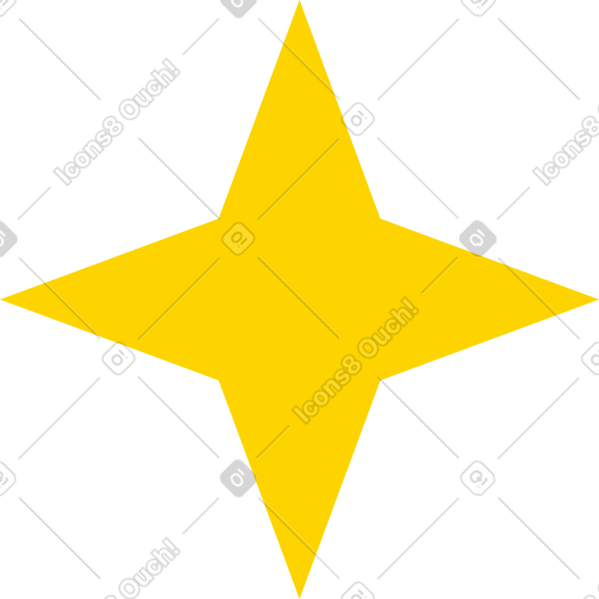 Illustration Étoile dans le style Framework à télécharger aux formats PNG, SVG