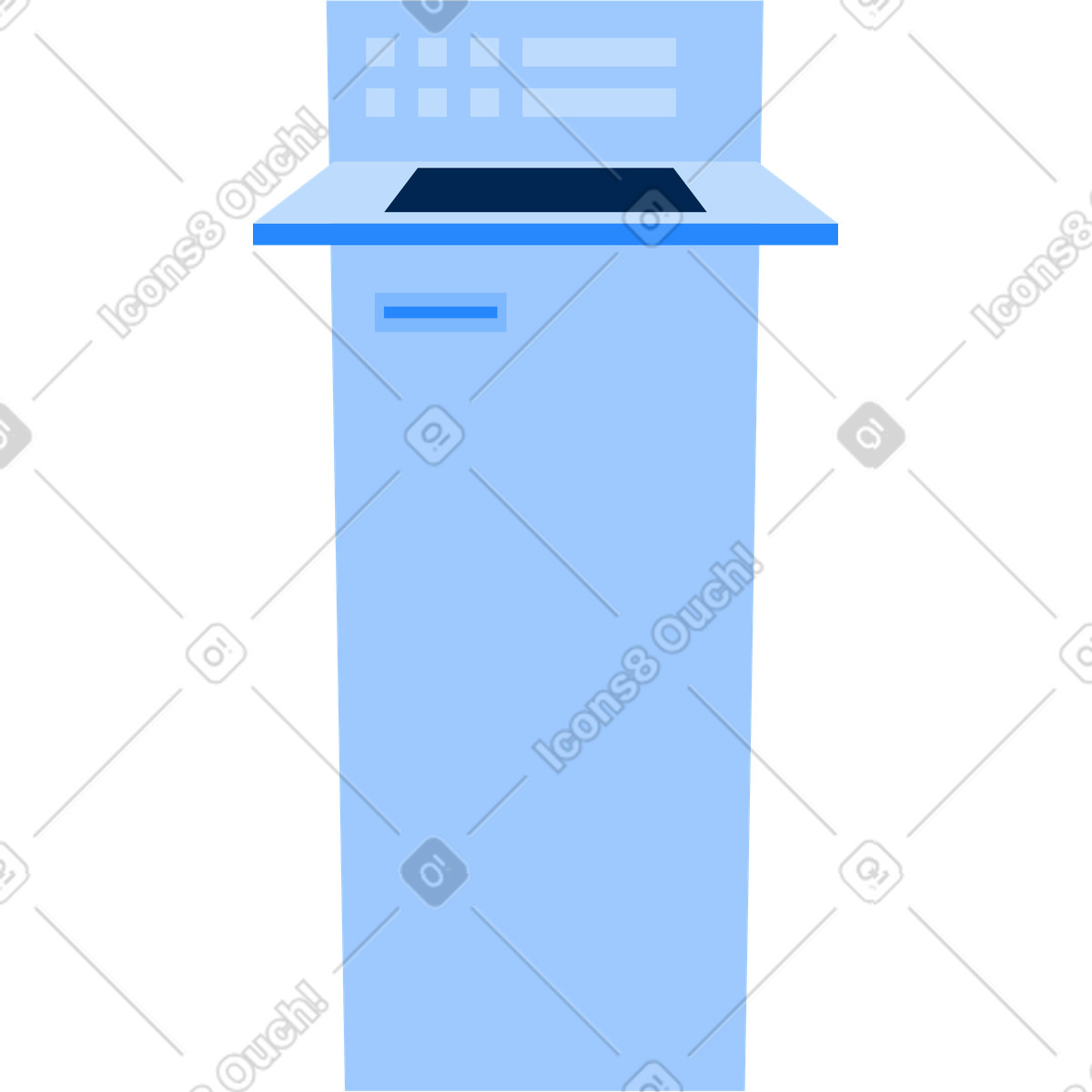 Self service illustrazione in stile Urban scarica in PNG, SVG