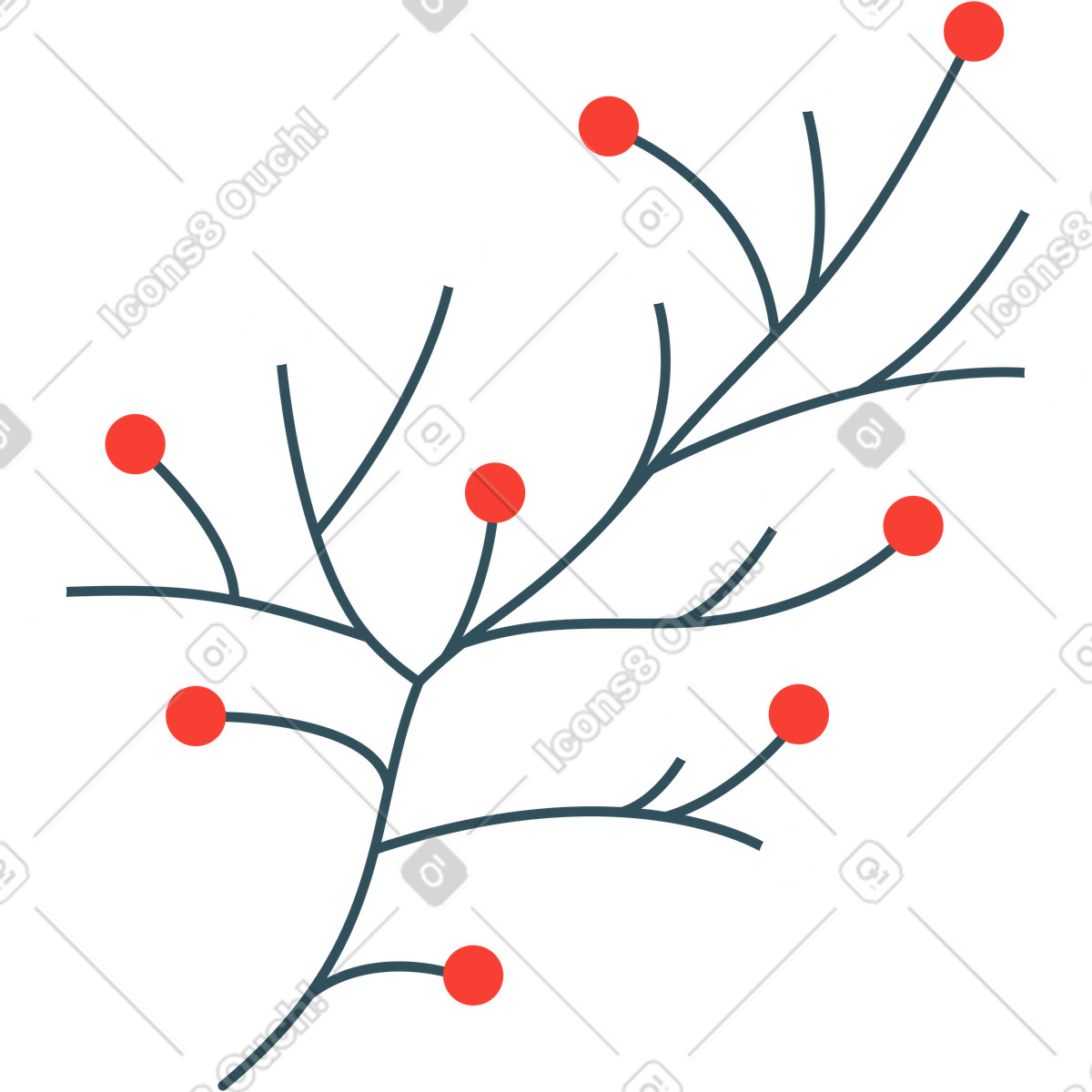 Illustration Brindille dans le style Nordic à télécharger aux formats PNG, SVG