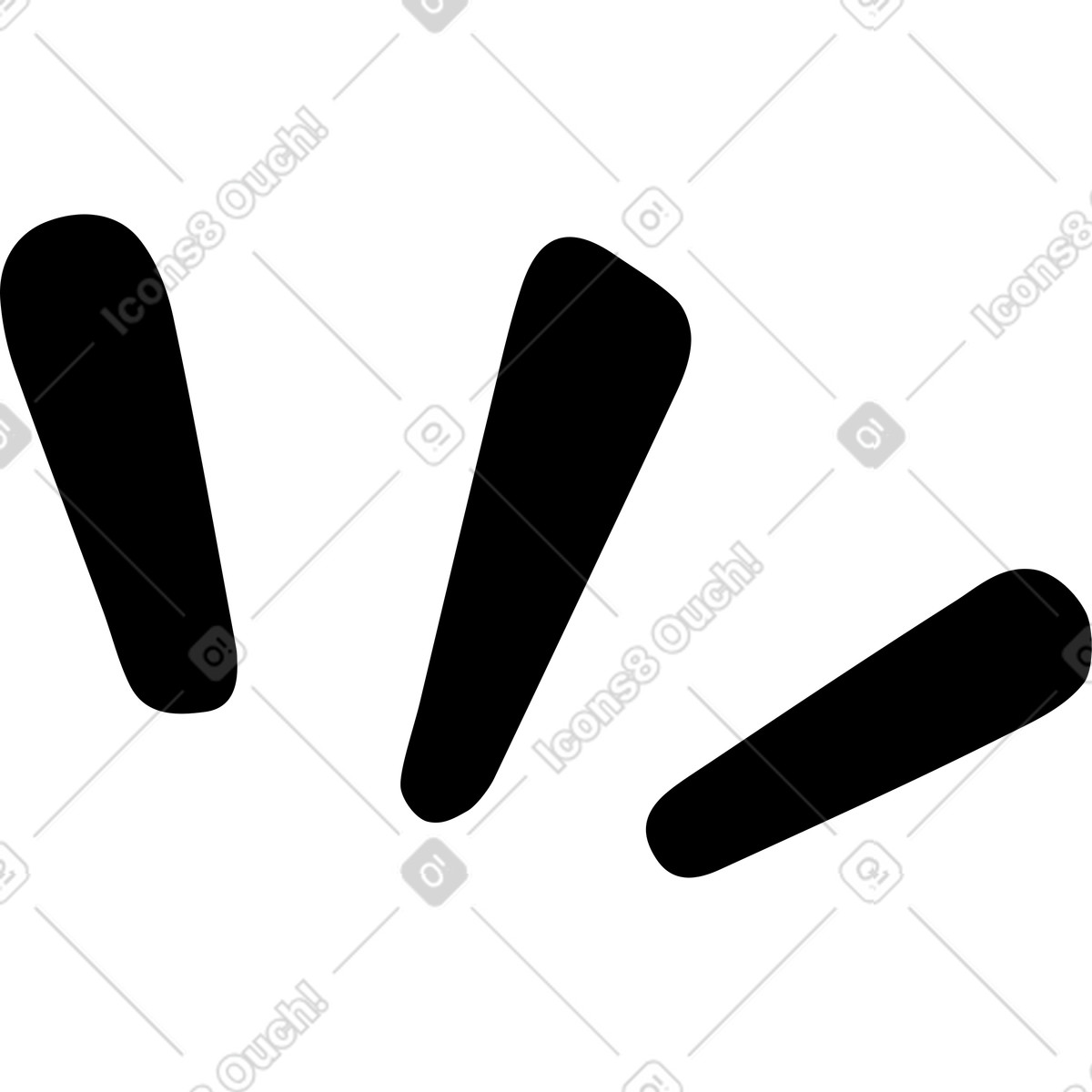 Linee di espressione comiche illustrazione in stile Journal scarica in PNG, SVG