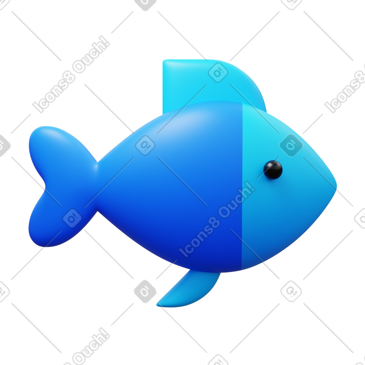 Ilustração de Fish food em no estilo 3D Fluency para baixar em PNG, SVG