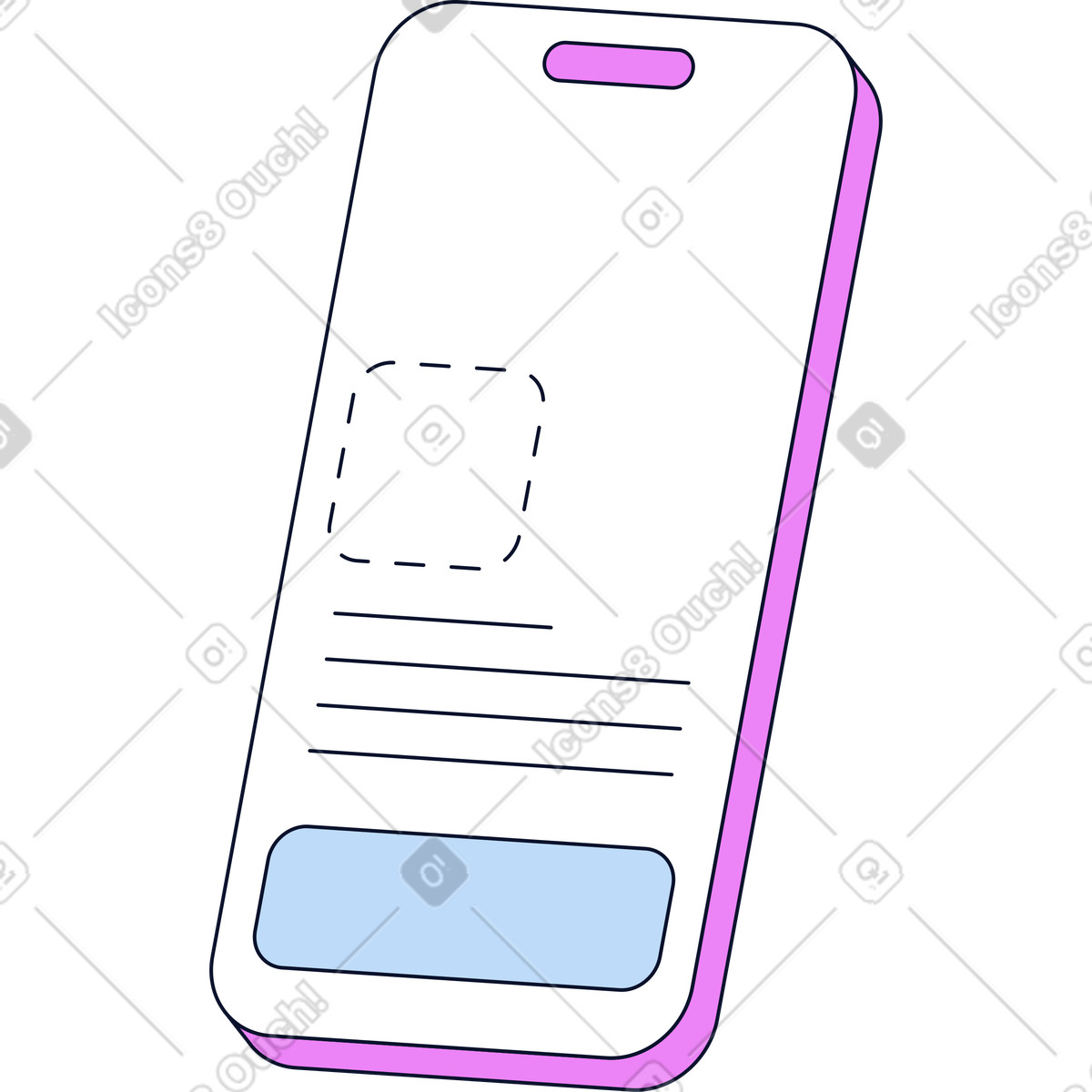 下载 Flexy 风格的 带接口的手机 插画，支持 PNG、SVG 格式