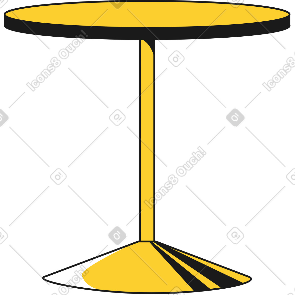 Tavolo illustrazione in stile Taxi scarica in PNG, SVG