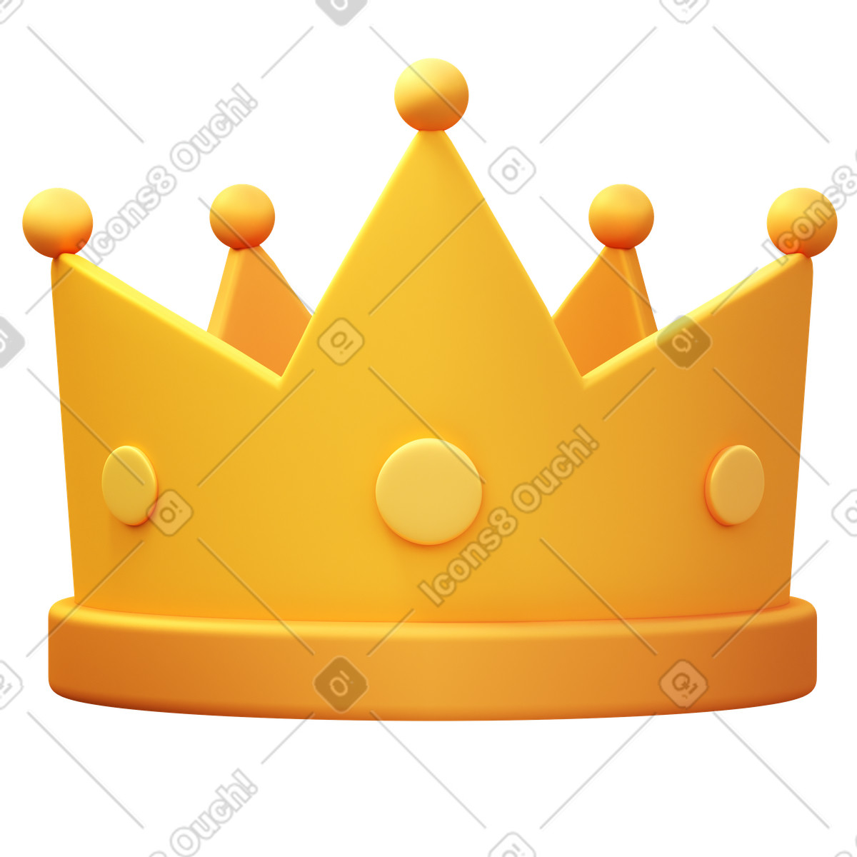 Ilustración animada Crown en estilo 3D Fluency a descargar en GIF, Lottie (JSON), AE
