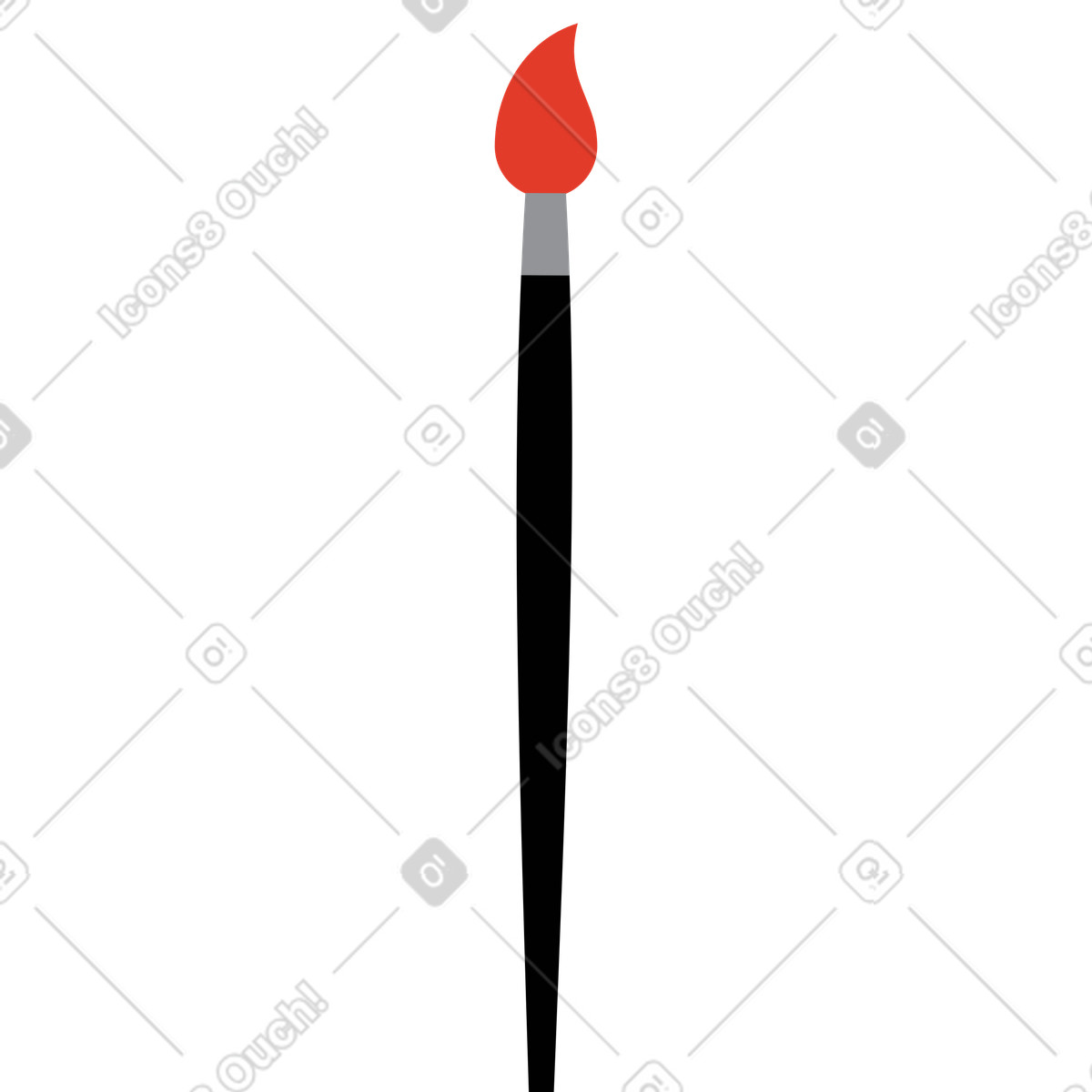 Illustration Brosse dans le style Burgundy à télécharger aux formats PNG, SVG