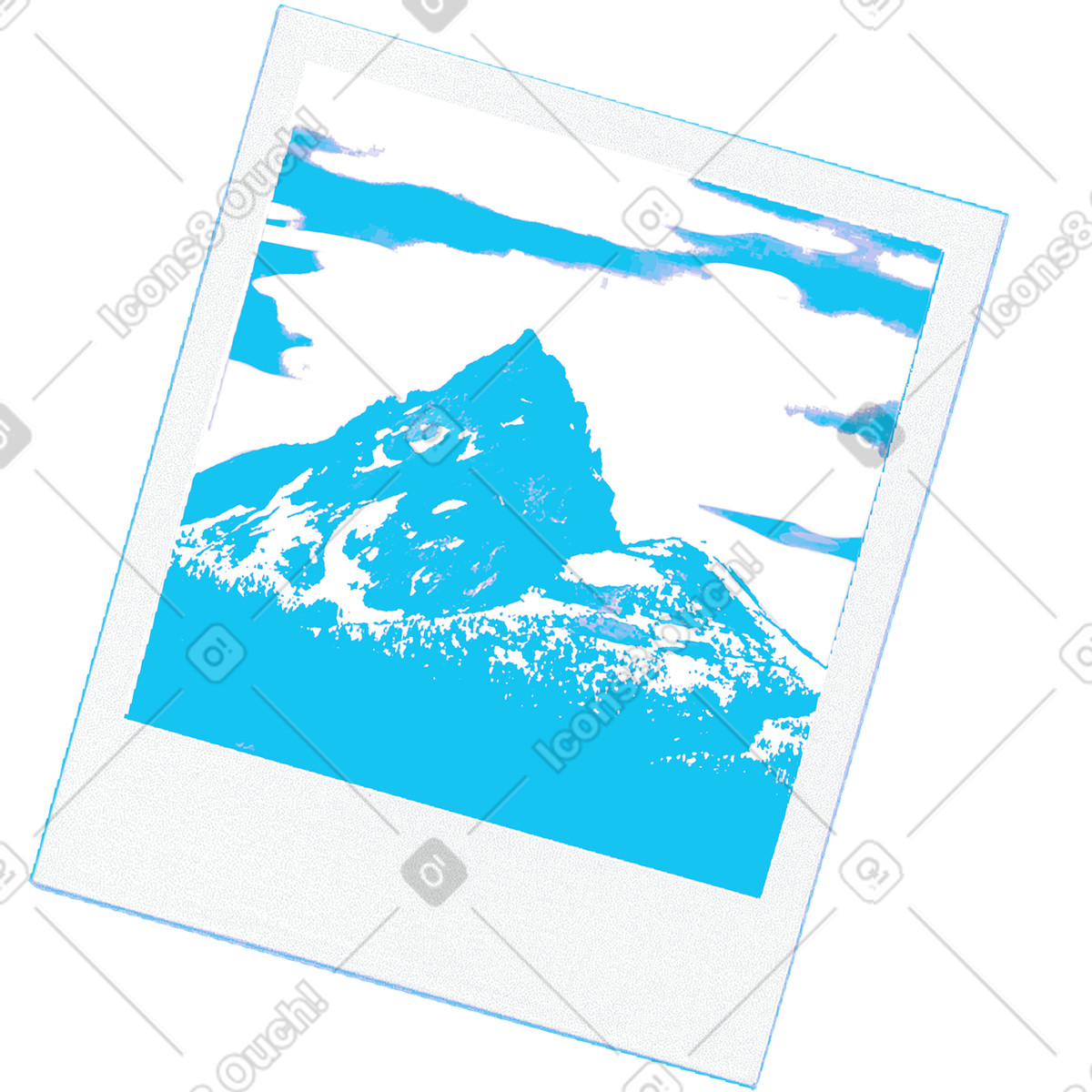 Foto-schnappschuss-Illustration im Print-Stil als Download in PNG, SVG