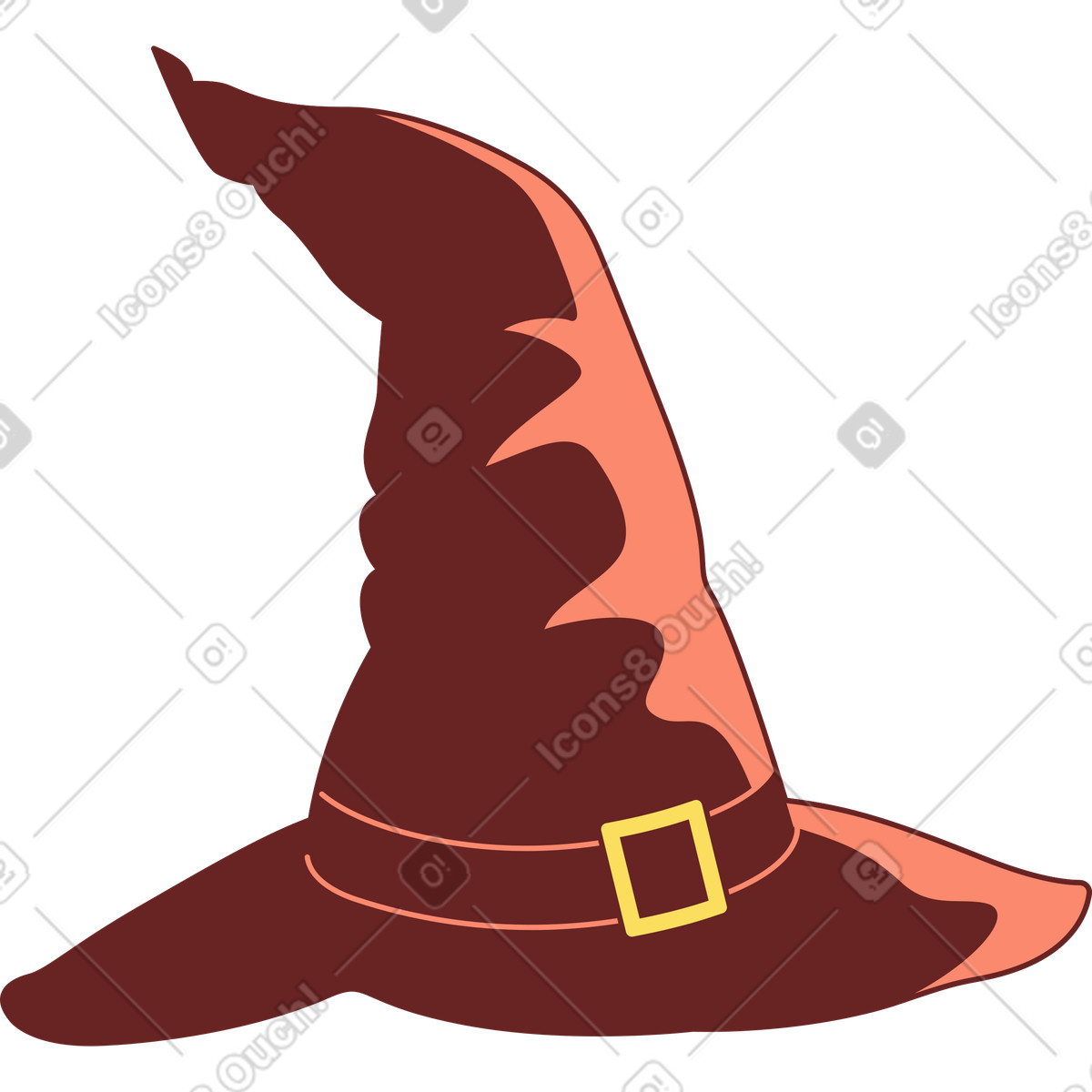 Ilustração de Chapéu bruxa em no estilo Storyline para baixar em PNG, SVG