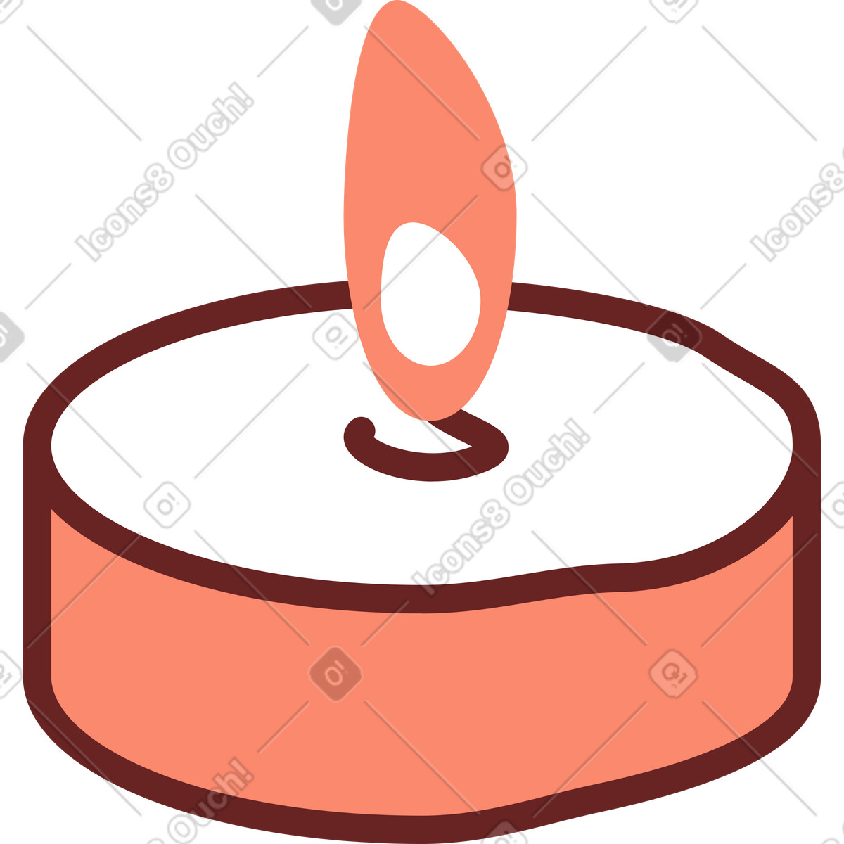 Candela illustrazione in stile Storyline scarica in PNG, SVG