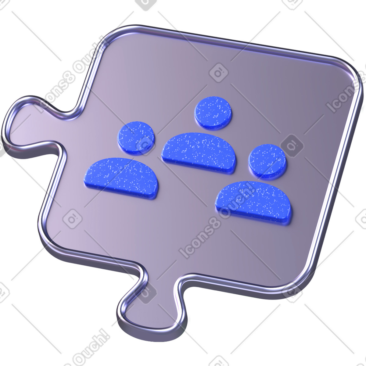 Team-anmeldung auf puzzle-Illustration im 3D Boost-Stil als Download in PNG, SVG