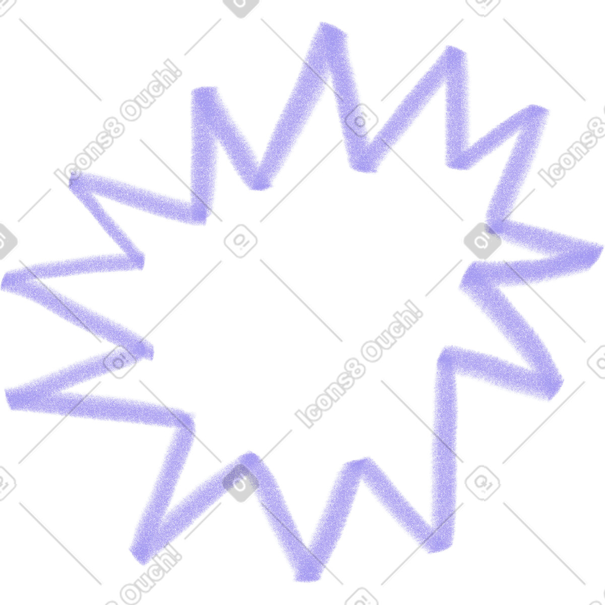 Ilustração de Purple frame em no estilo Doodle para baixar em PNG, SVG