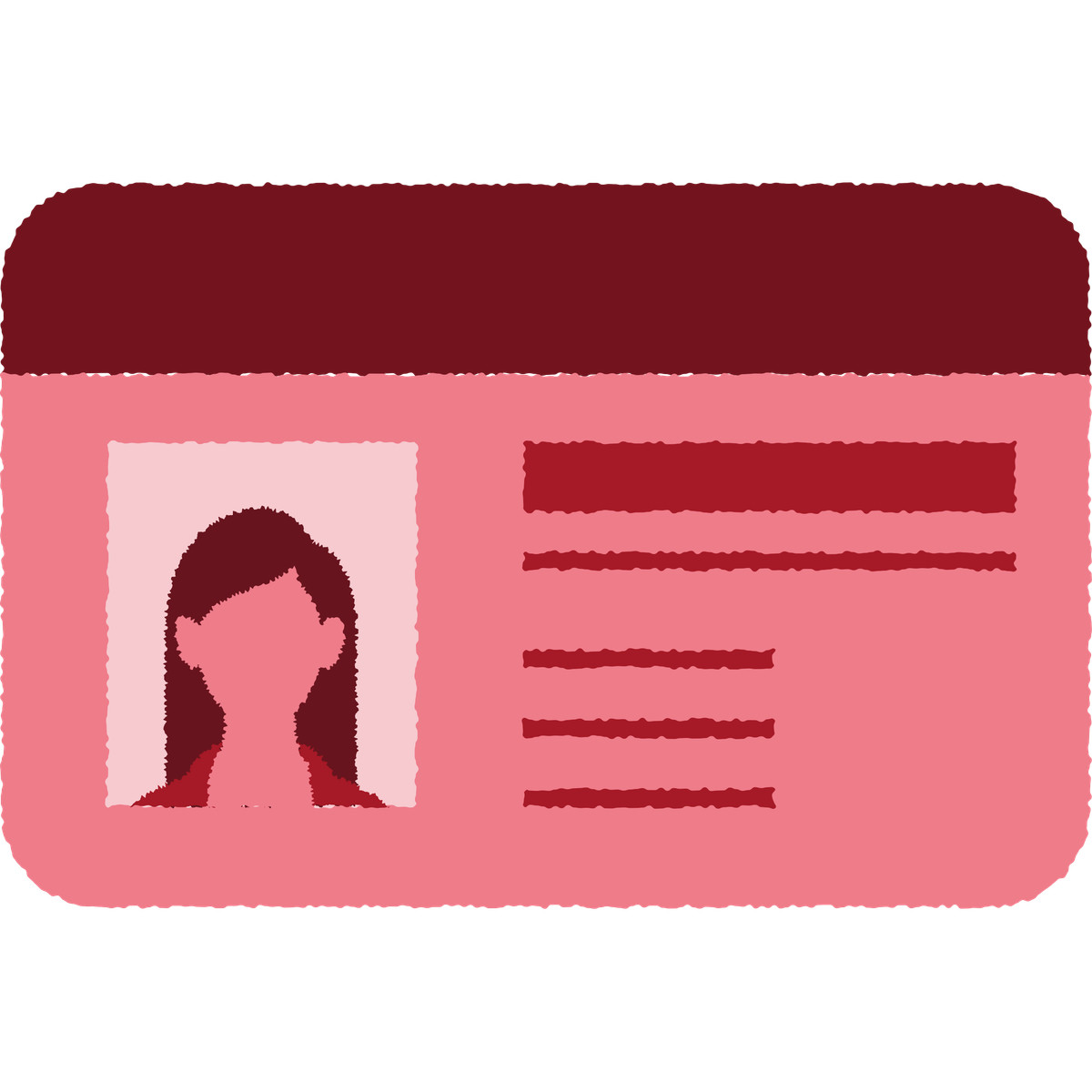 Illustration Id card dans le style Cherry à télécharger aux formats PNG, SVG