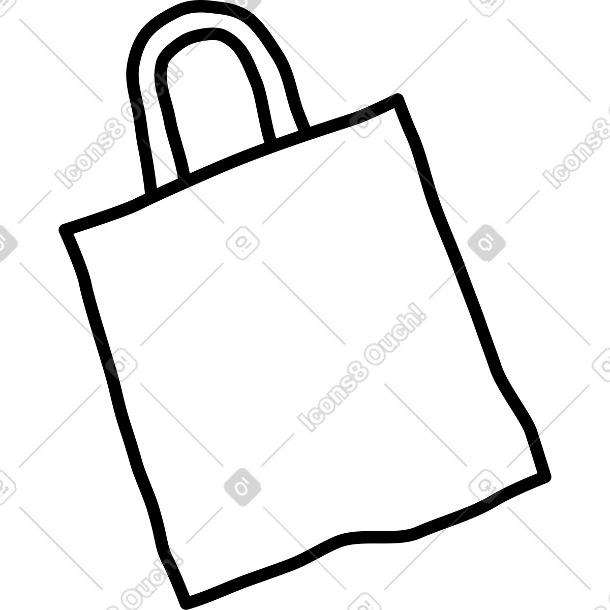 Shopper illustration in Notes style download in PNG, SVG