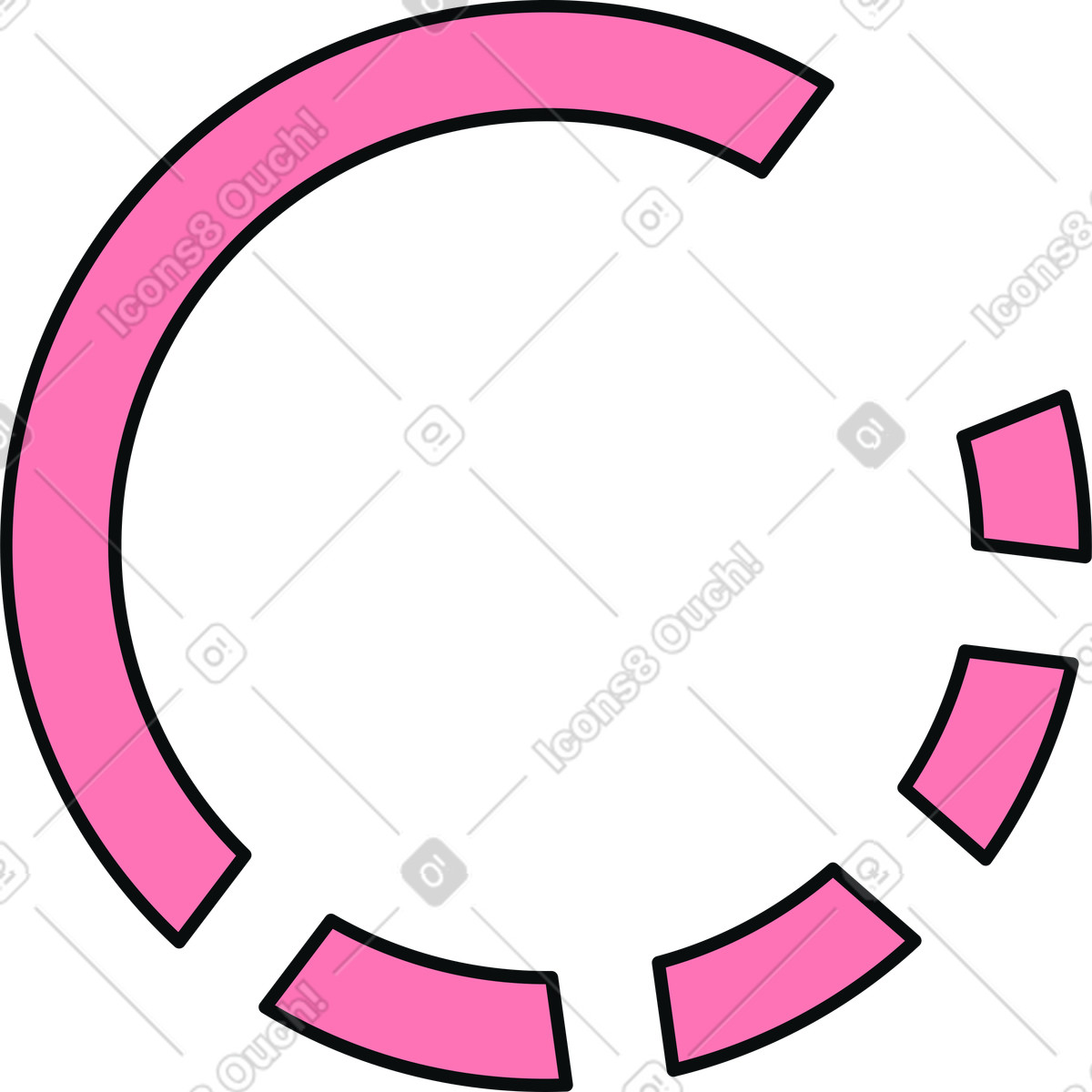 Loading illustration in Teko style download in PNG, SVG