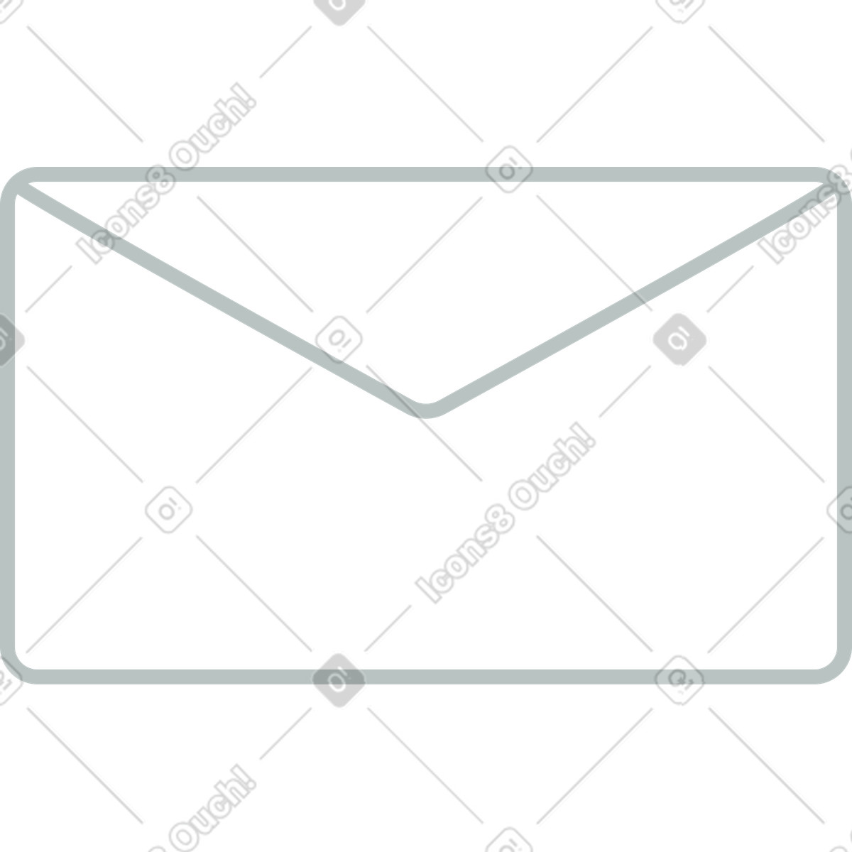 Ilustración Sobre blanco carta en estilo Lagom a descargar en PNG y SVG