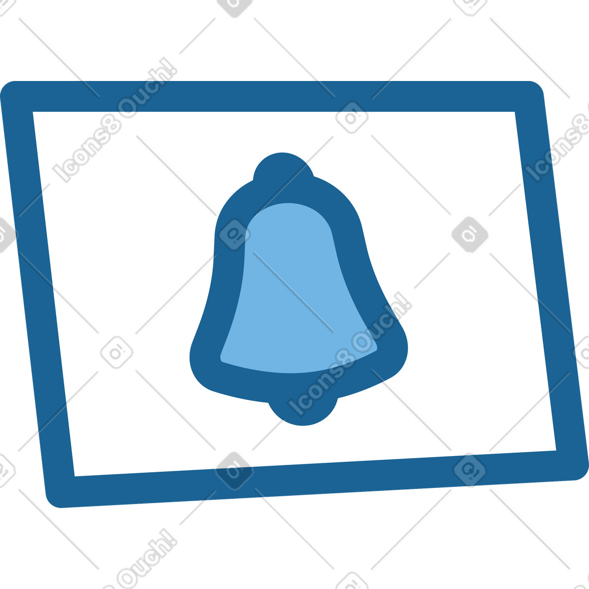 Bell window illustration in Natty style download in PNG, SVG