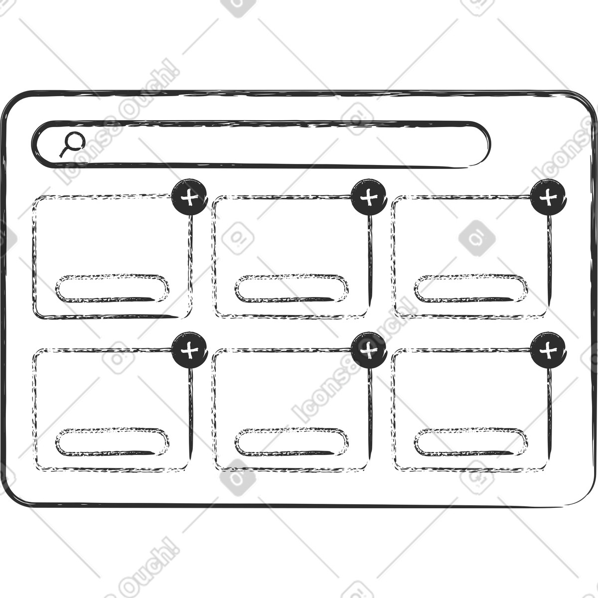 Ilustração de Site da loja virtual em no estilo Graphite para baixar em PNG, SVG