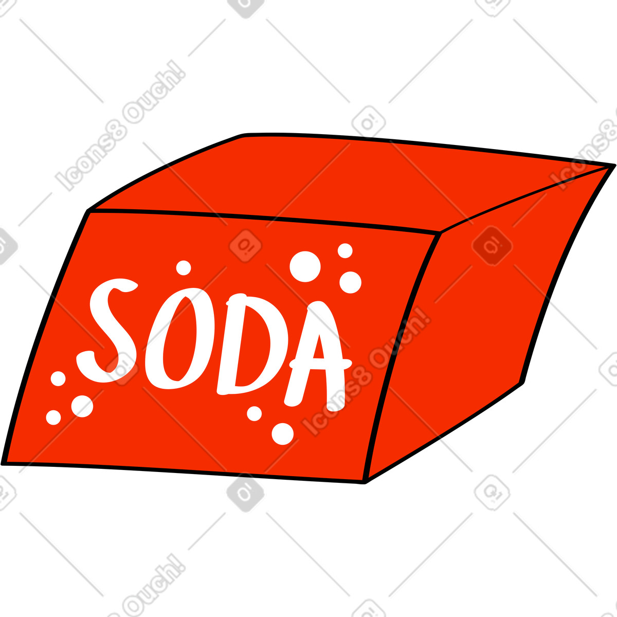 Looney 스타일의 탄산 음료 일러스트레이션 PNG, SVG 다운로드