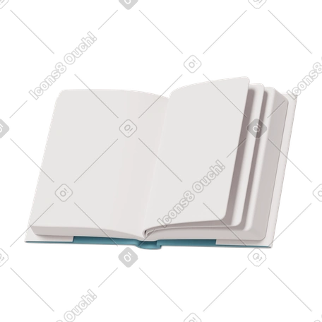Иллюстрация 3D Open book mockup в стиле Объекты Casual life — скачать в форматах PNG, SVG