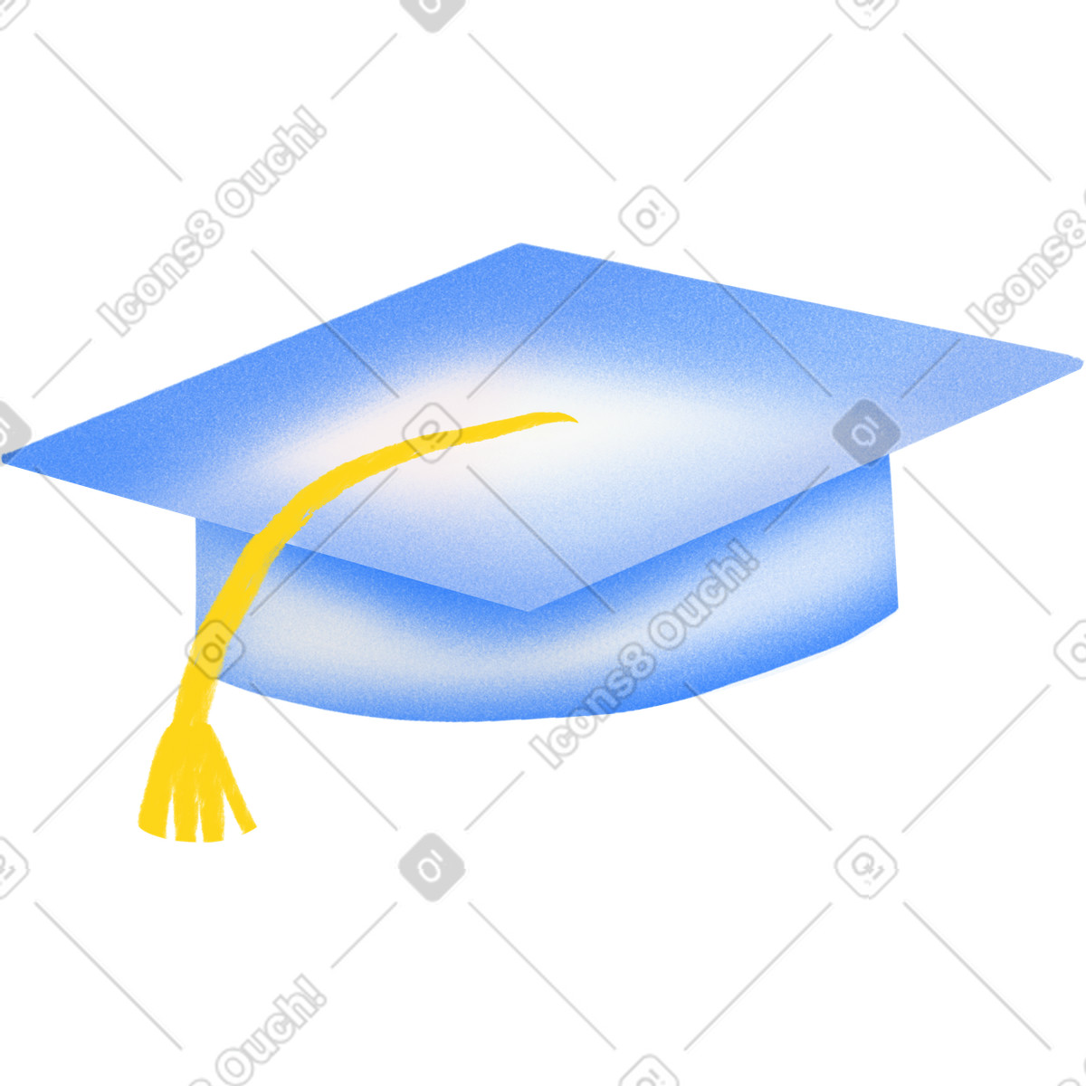 Ilustración Graduation cap en estilo Bonny a descargar en PNG y SVG