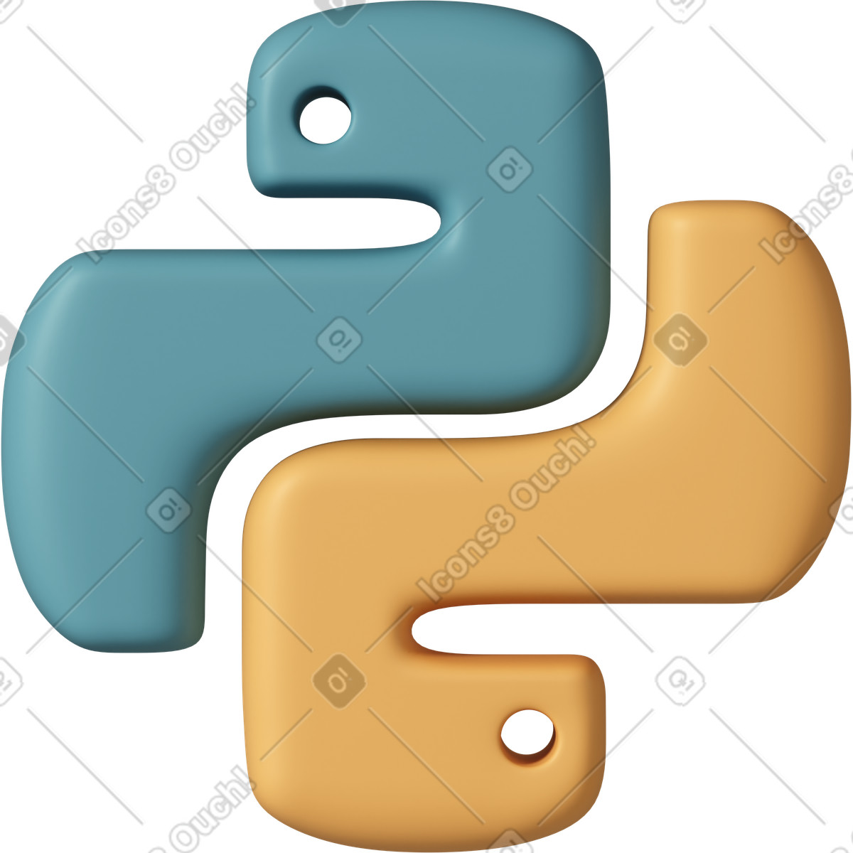 Python illustration in PNG, SVG