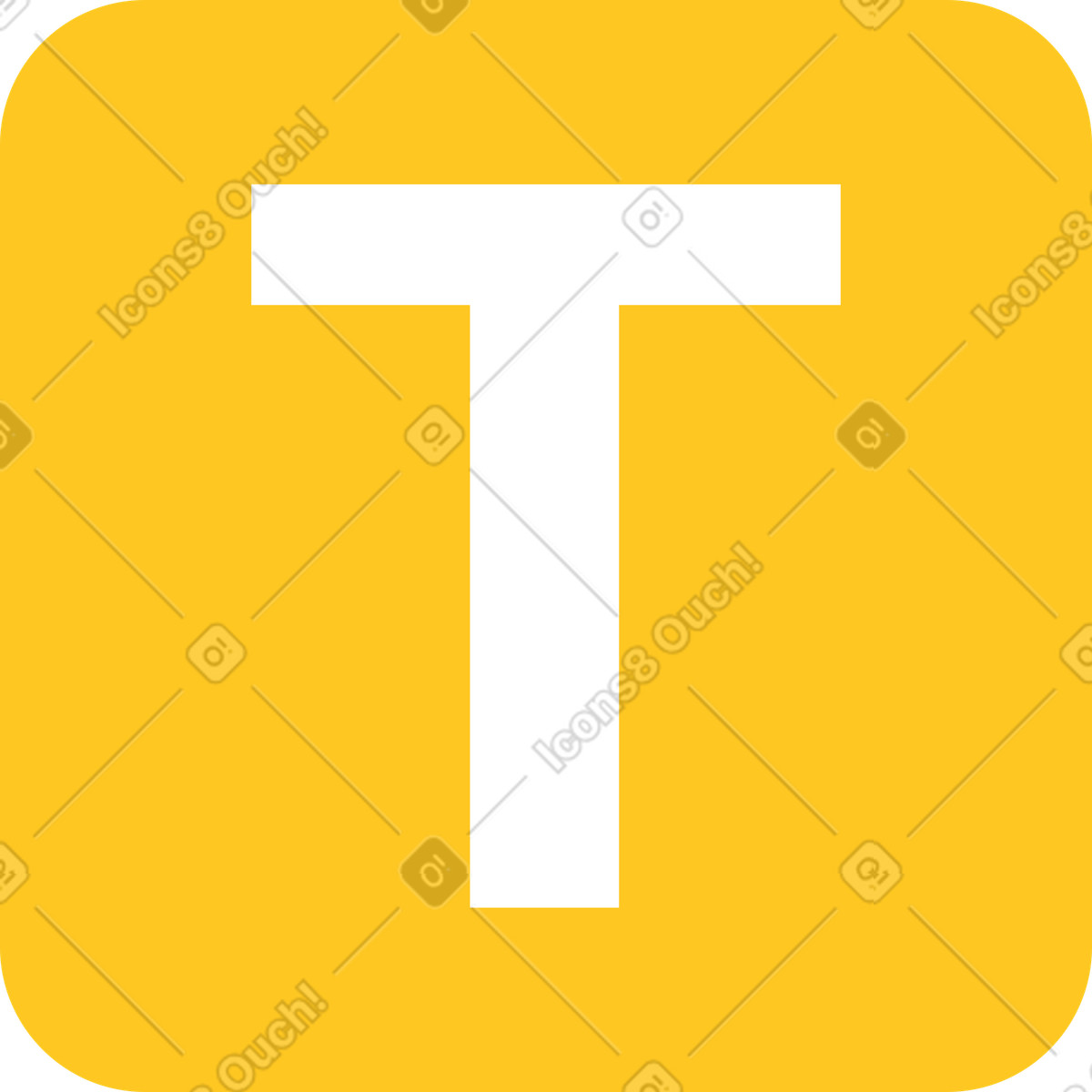 Text icon illustration in Bright style download in PNG, SVG