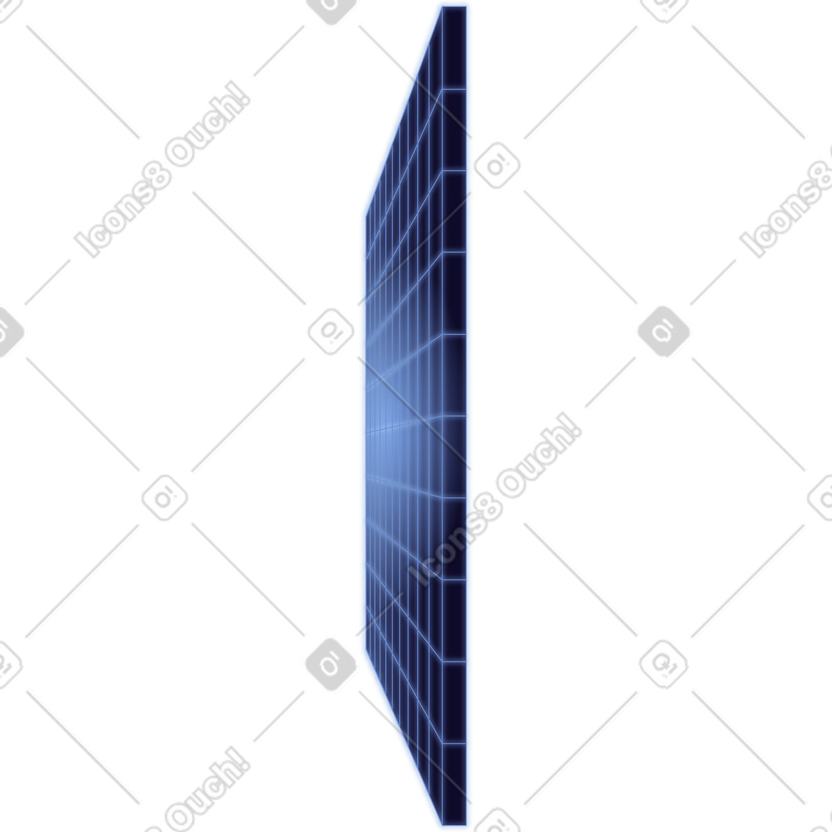 Wireframe panel illustration in Dimension style download in PNG, SVG