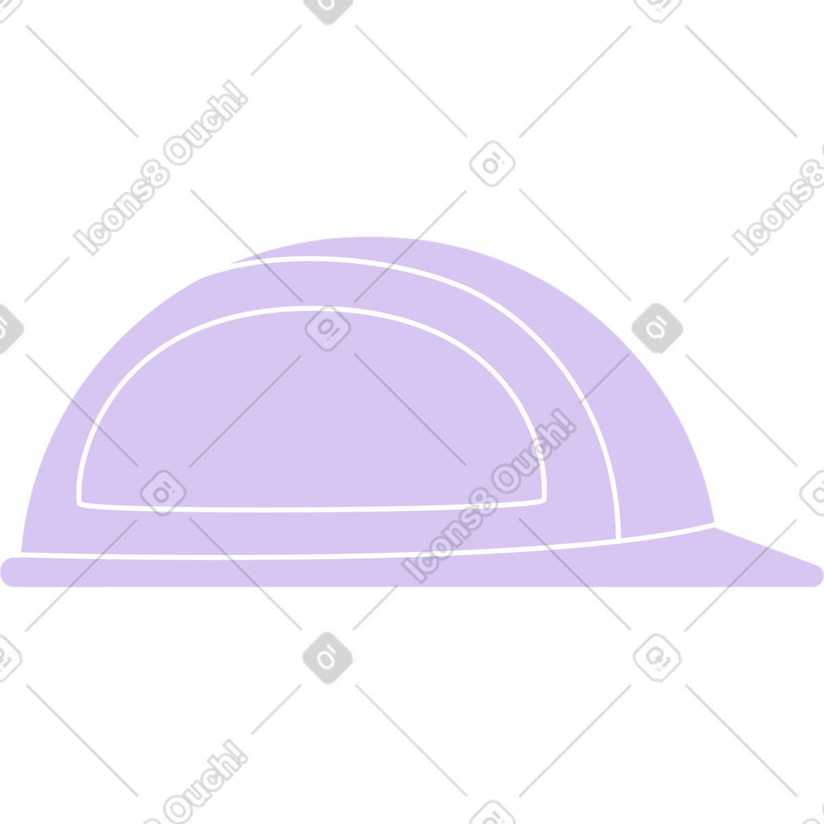 Ilustração de Capacete construção em no estilo Sammy Line para baixar em PNG, SVG