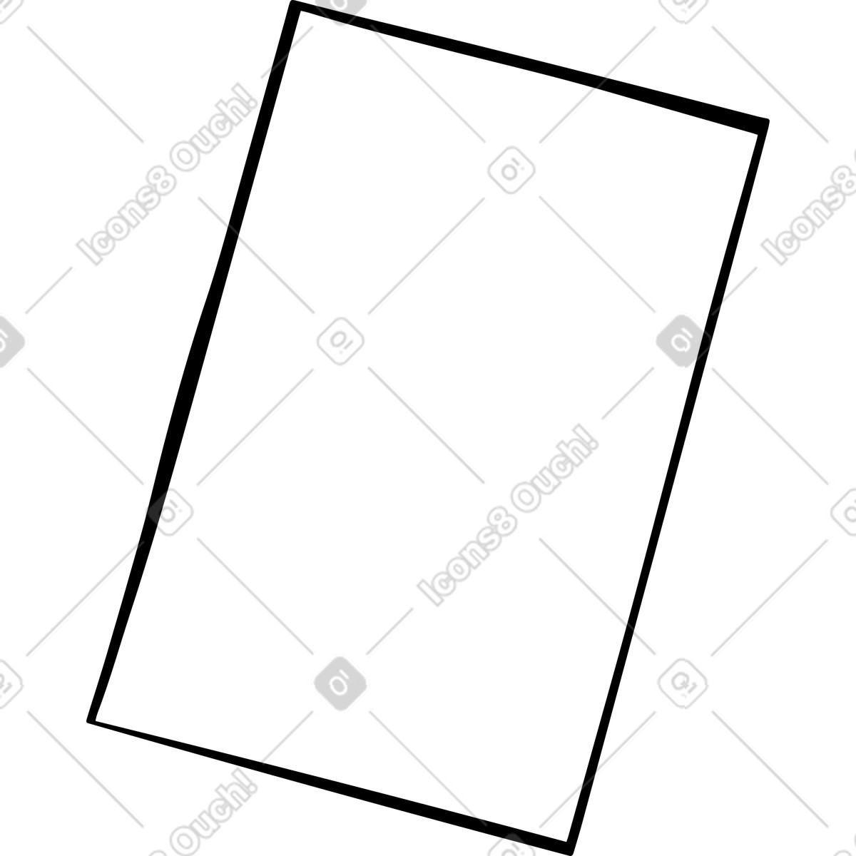 Rectangle illustration in Journal style download in PNG, SVG