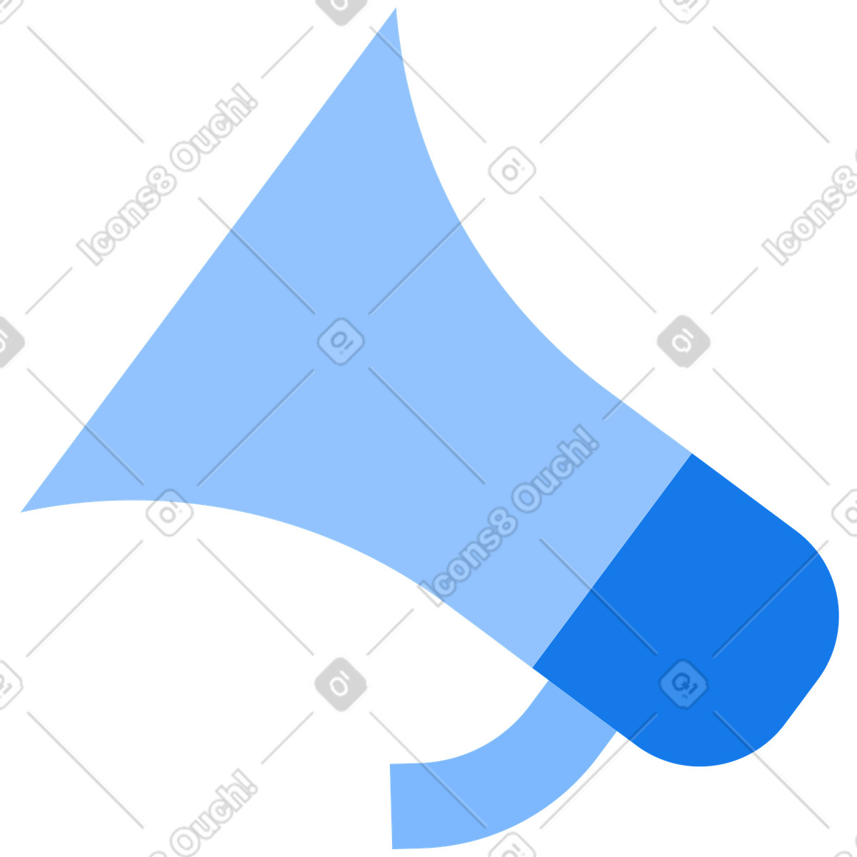 Illustration Mégaphone dans le style Urban à télécharger aux formats PNG, SVG