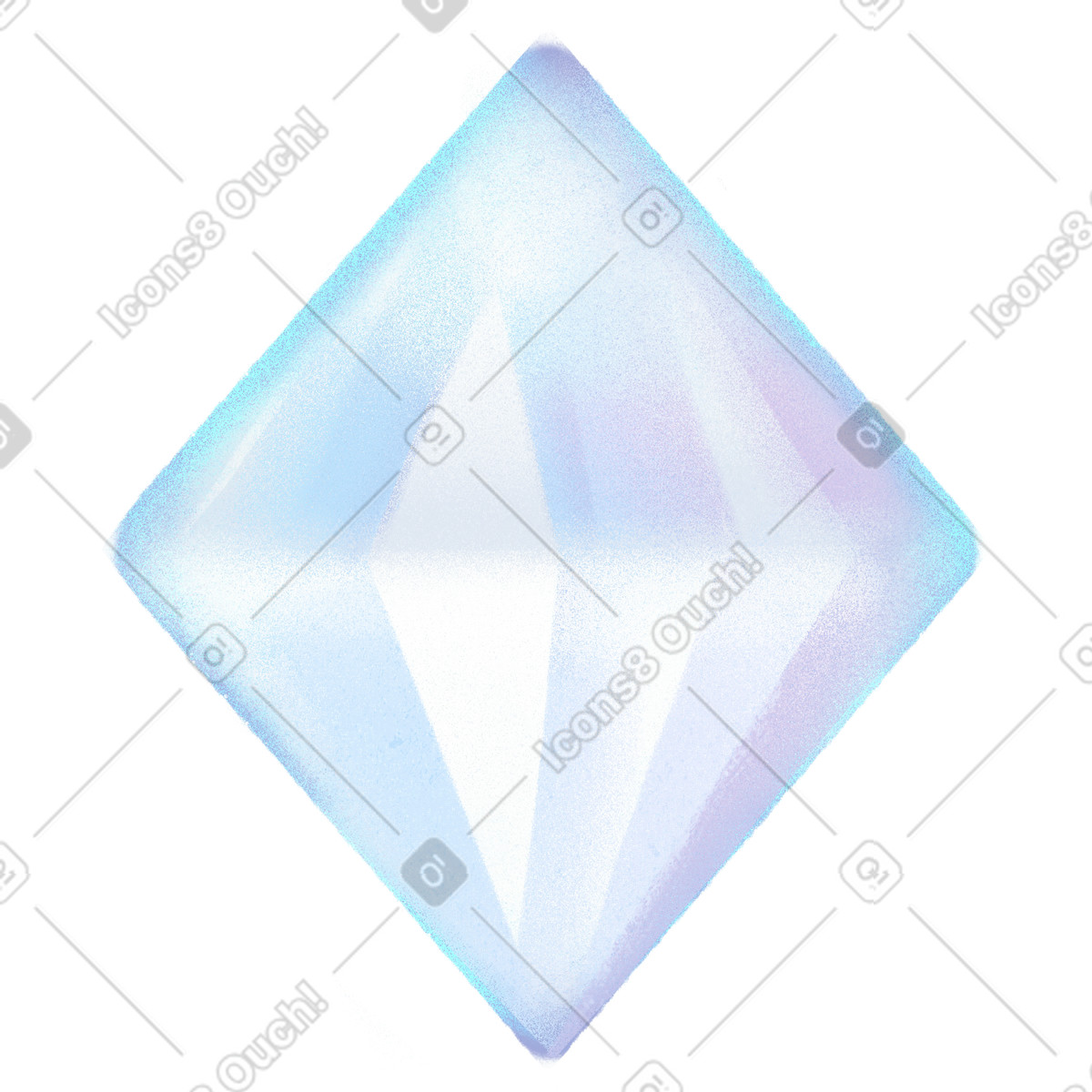 Иллюстрация Blue crystal в PNG и SVG