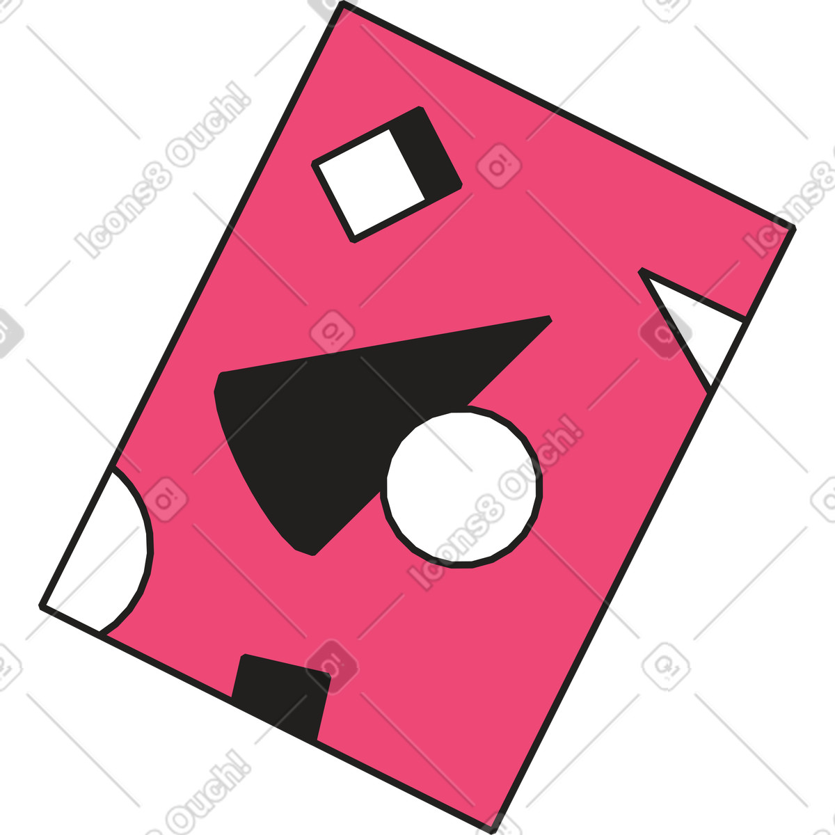 Immagine con forme geometriche illustrazione in stile Dazzle Line scarica in PNG, SVG