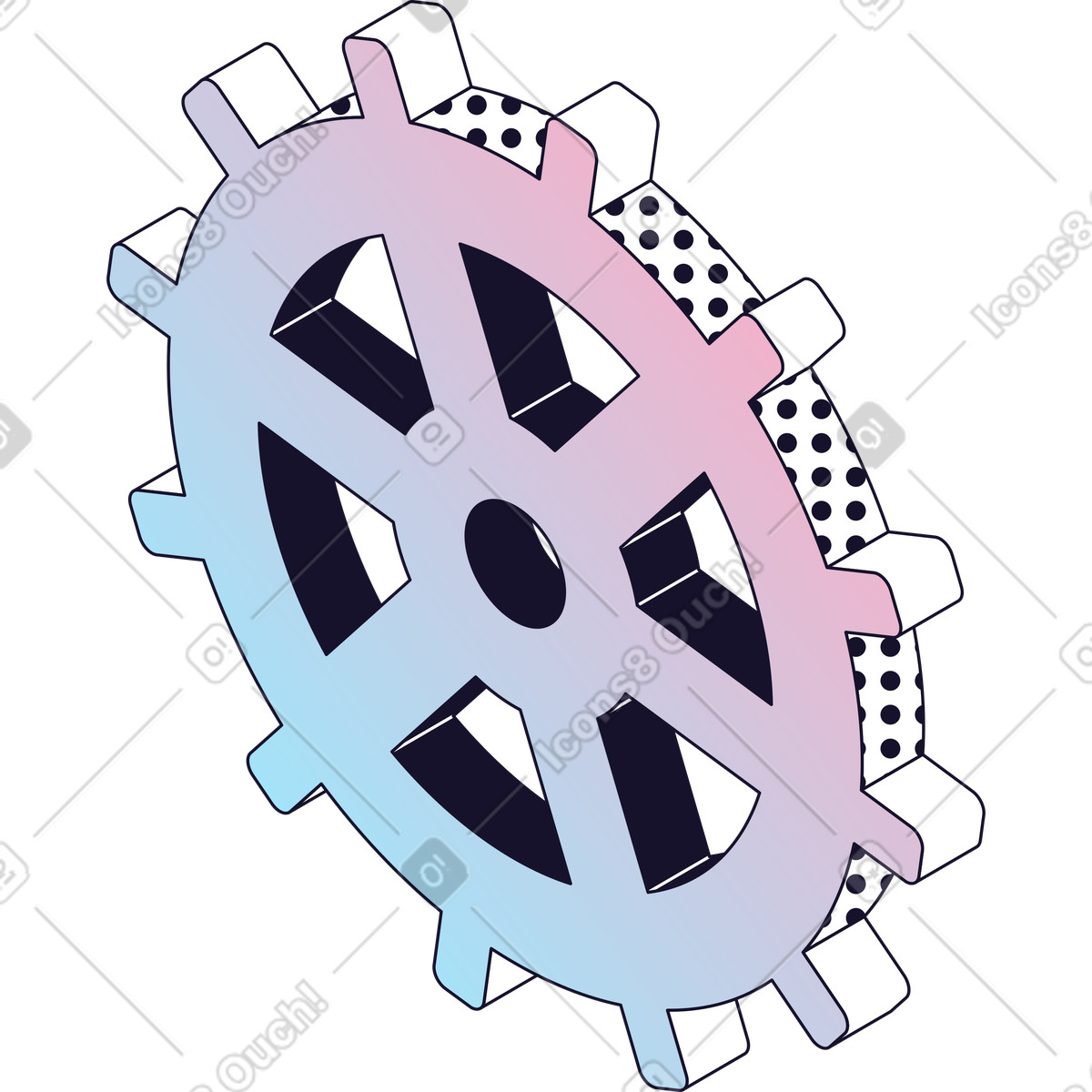 Illustration Équipement dans le style Node à télécharger aux formats PNG, SVG
