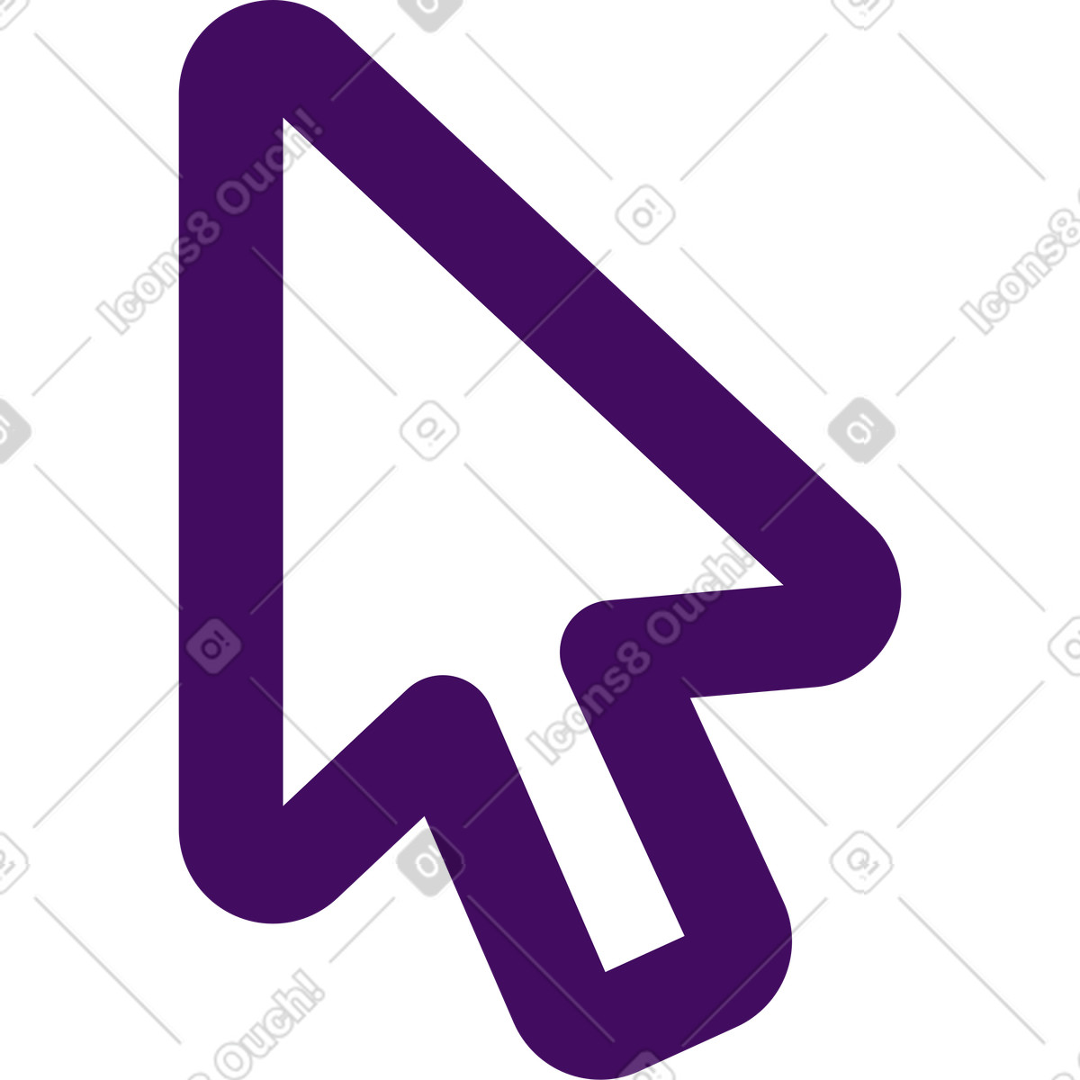 Simplistic スタイルの Cursor のイラストをPNG、SVG形式でダウンロード