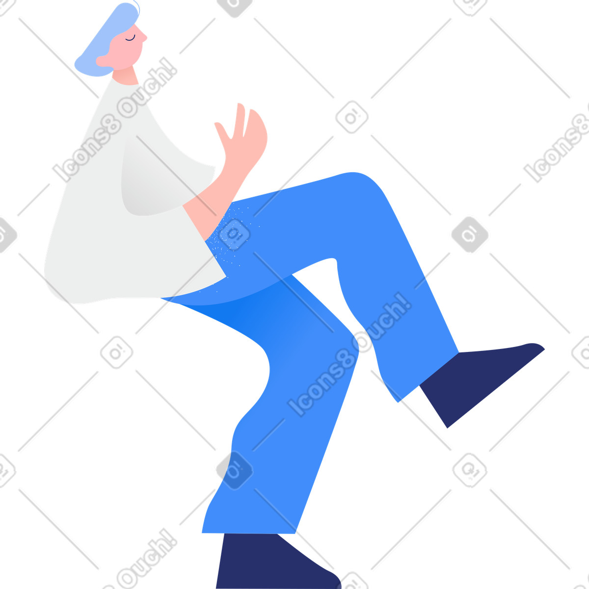 Ilustração de Homem em no estilo Clip para baixar em PNG, SVG
