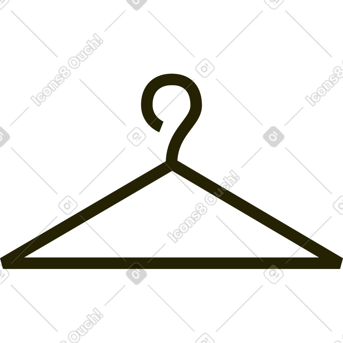 Hanger illustration in Spot style download in PNG, SVG