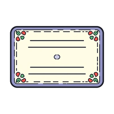 A baptism certificate featuring intricate floral borders surrounding the text.