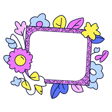 A colorful digital collage combining various elements of digital illustration and a certificate design.