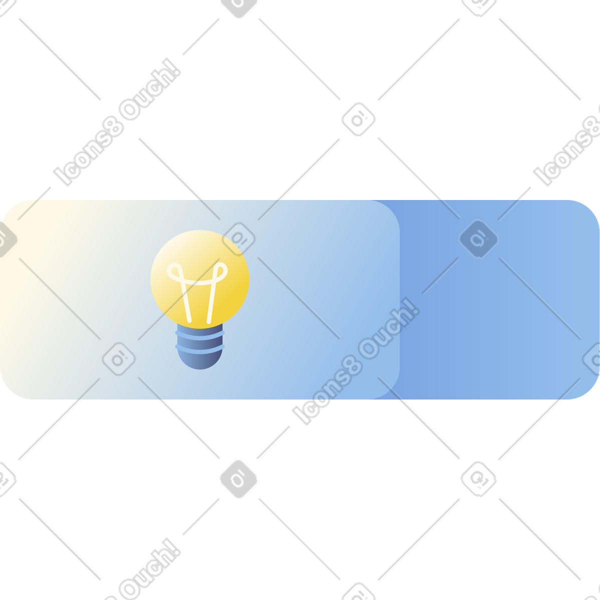 Block mit glühbirne-Illustration im Beam-Stil als Download in PNG, SVG