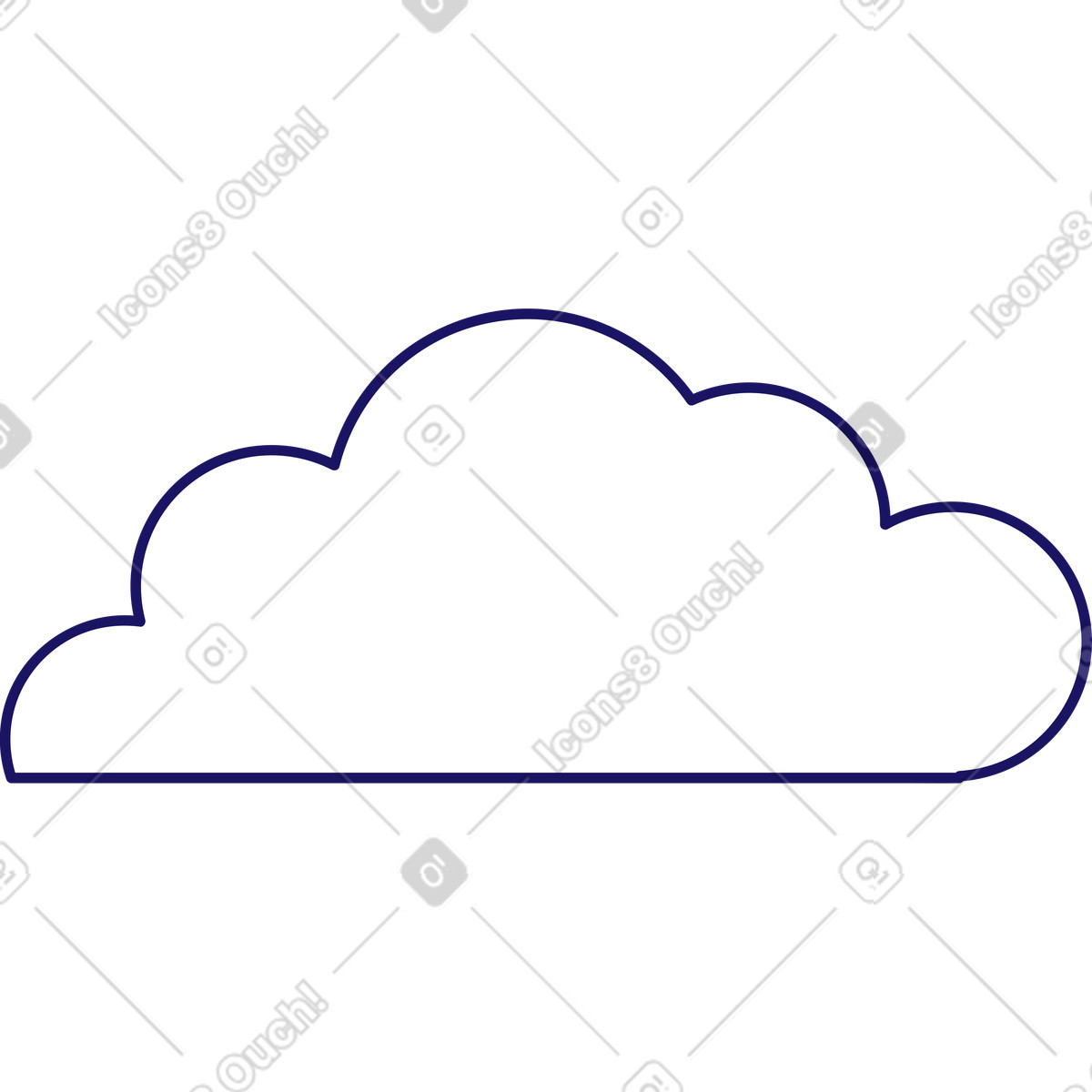 Ilustración Corona del arbol en estilo Matey a descargar en PNG y SVG