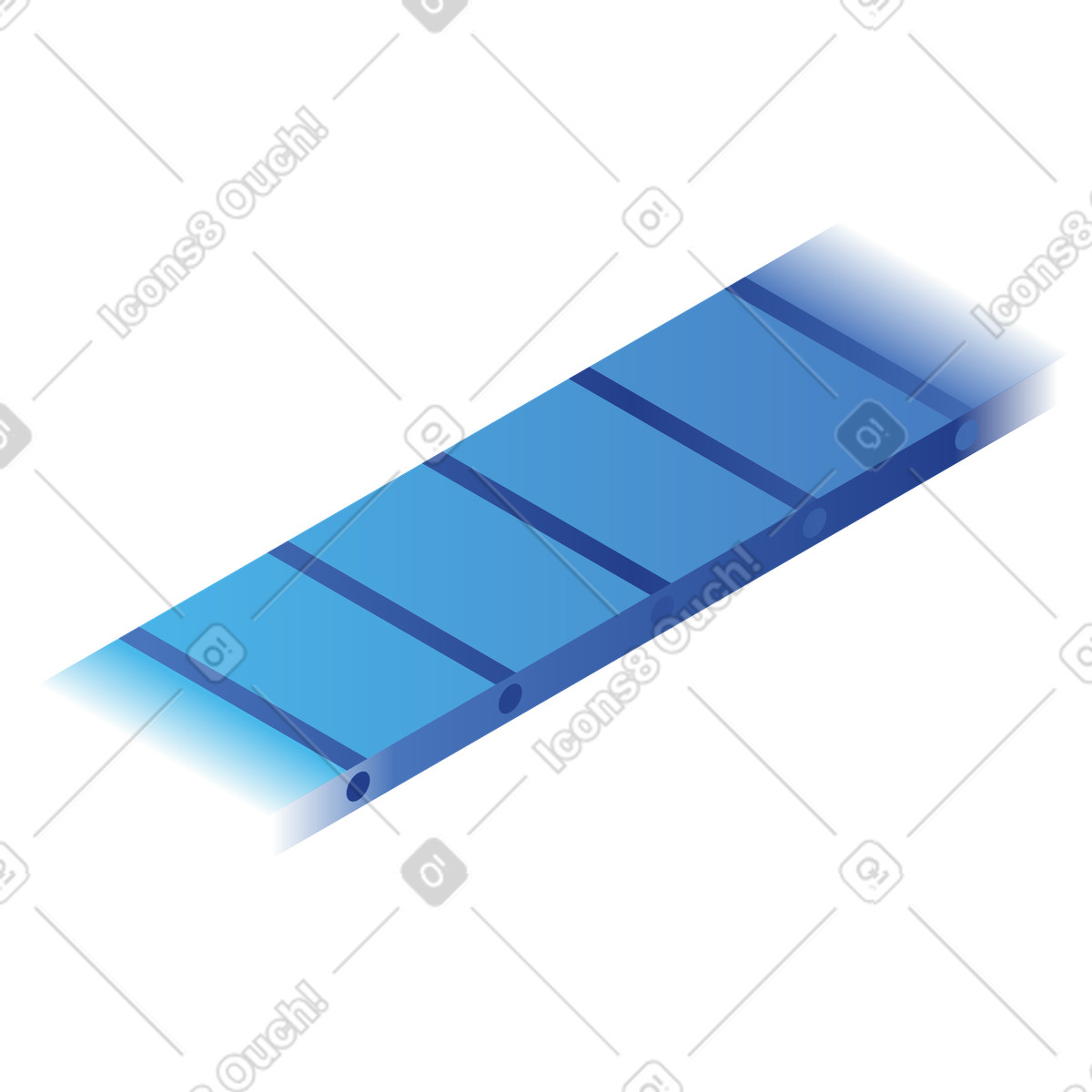 Conveyor belt for automated production line and industrial material handling illustration in Quantum style download in PNG, SVG