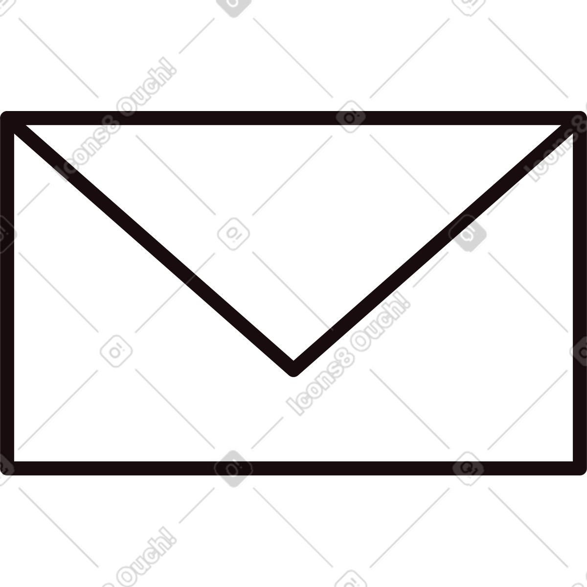 Ilustração de Ícone email em no estilo Delight para baixar em PNG, SVG