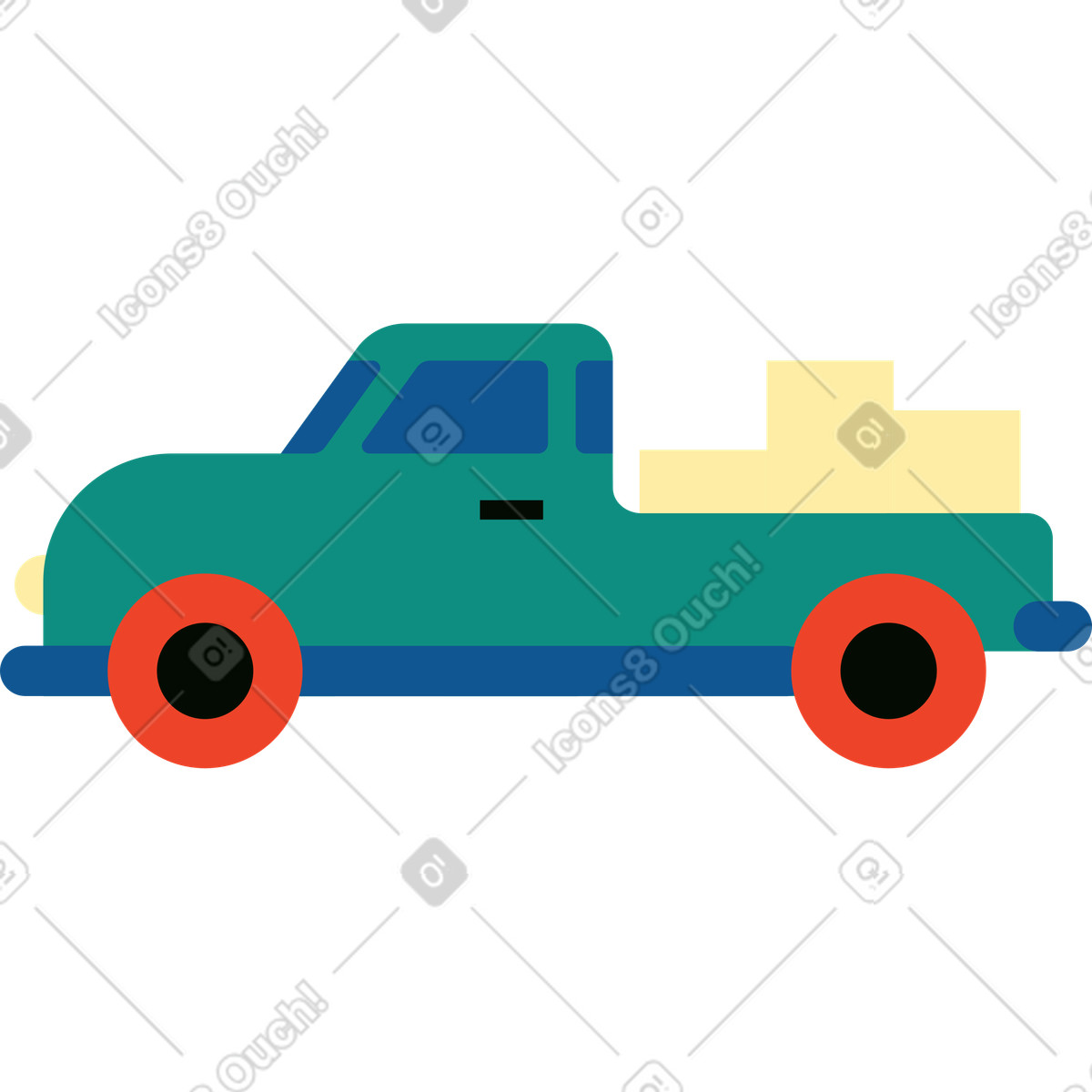 Ilustração de Caminhão em no estilo Polar para baixar em PNG, SVG