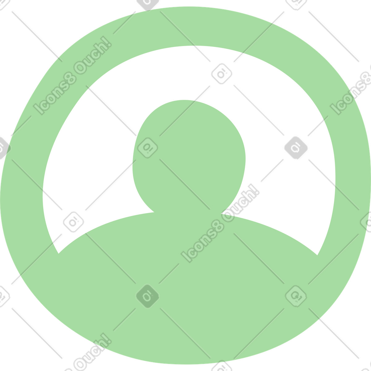 Иллюстрация Avatar profile silhouette inside circular badge minimal user placeholder symbol в стиле Organic — скачать в форматах PNG, SVG