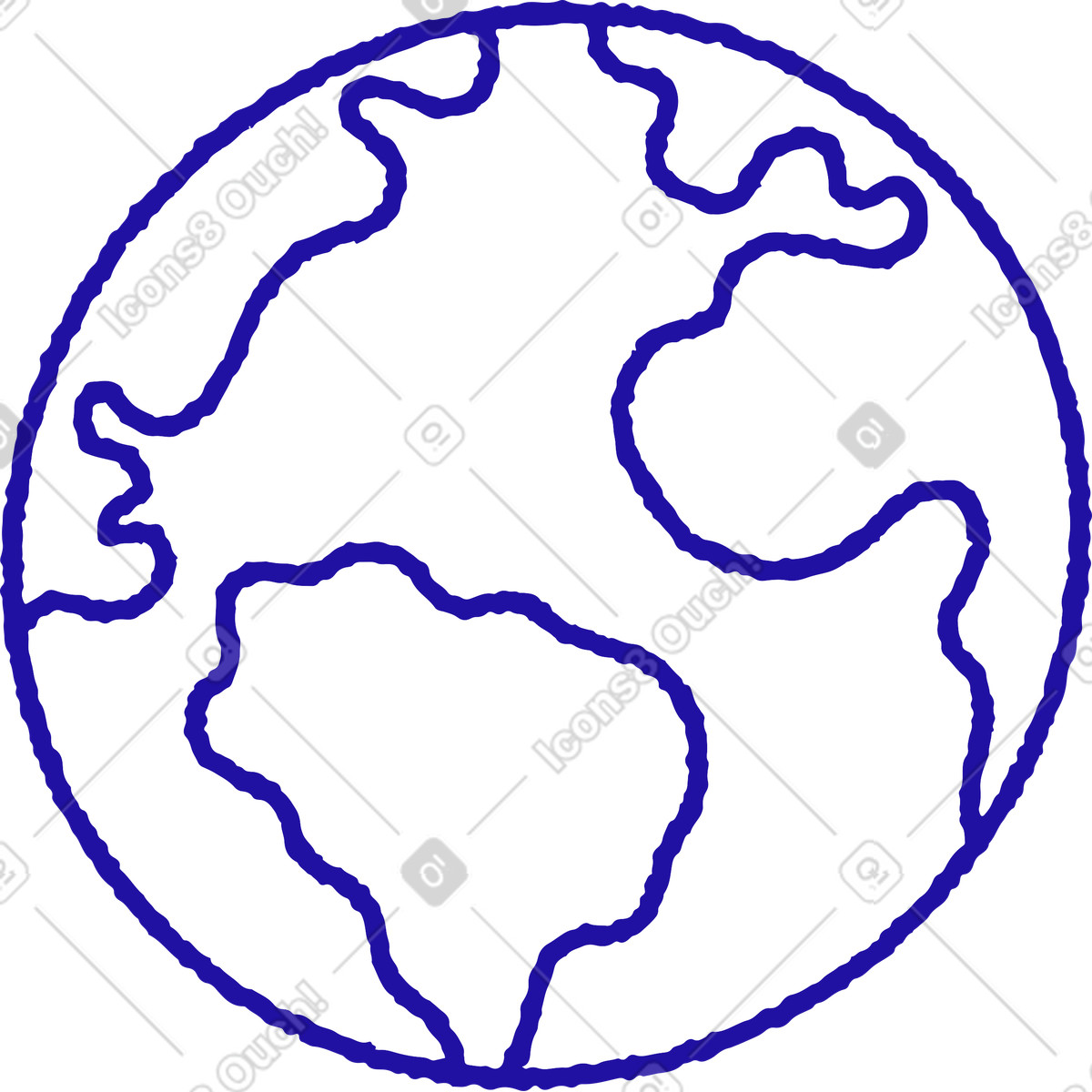 Earth illustration in Whimsy style download in PNG, SVG