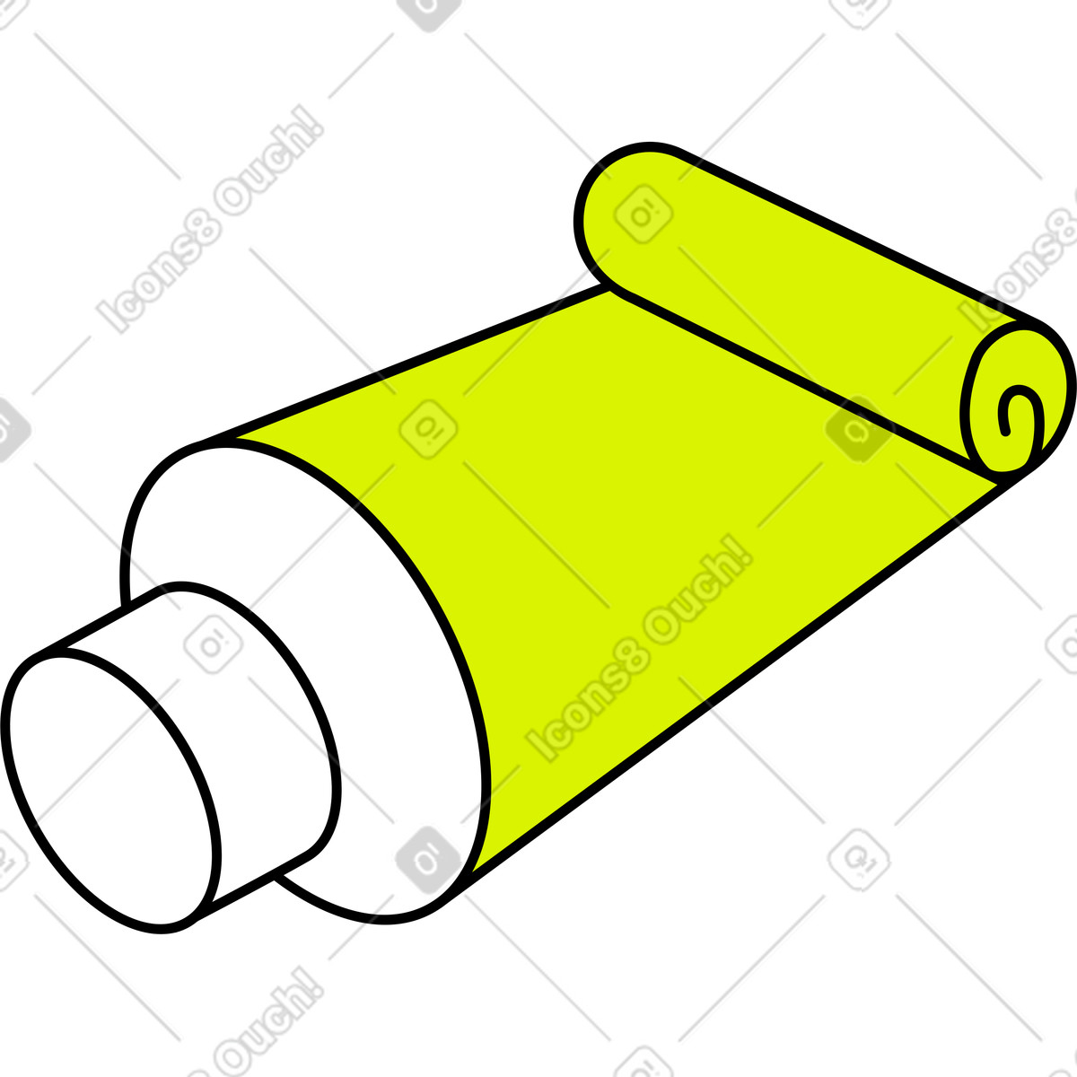 Иллюстрация Тюбик краски в стиле Isometric — скачать в форматах PNG, SVG