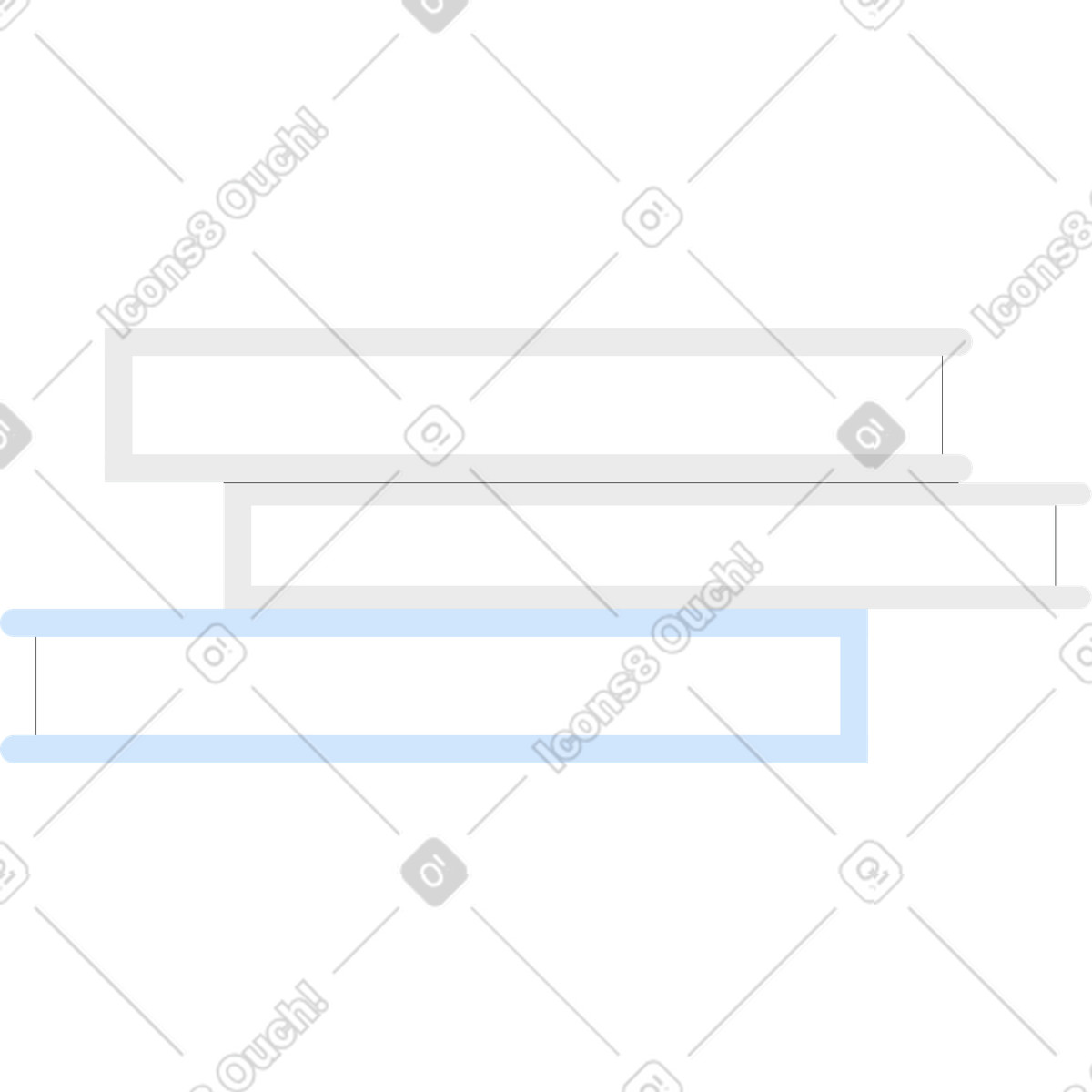 Stack of books illustration in Tiny style download in PNG, SVG