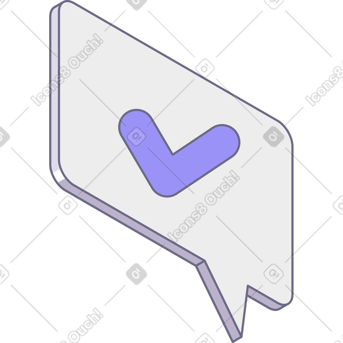 Ilustração de Ícone concluído em no estilo Modul para baixar em PNG, SVG